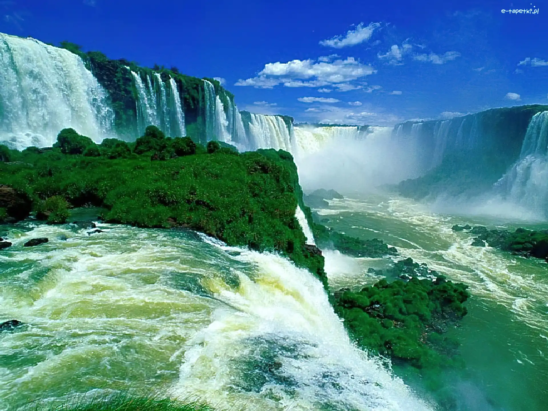 Zieleń, Niagara, Wodospad
