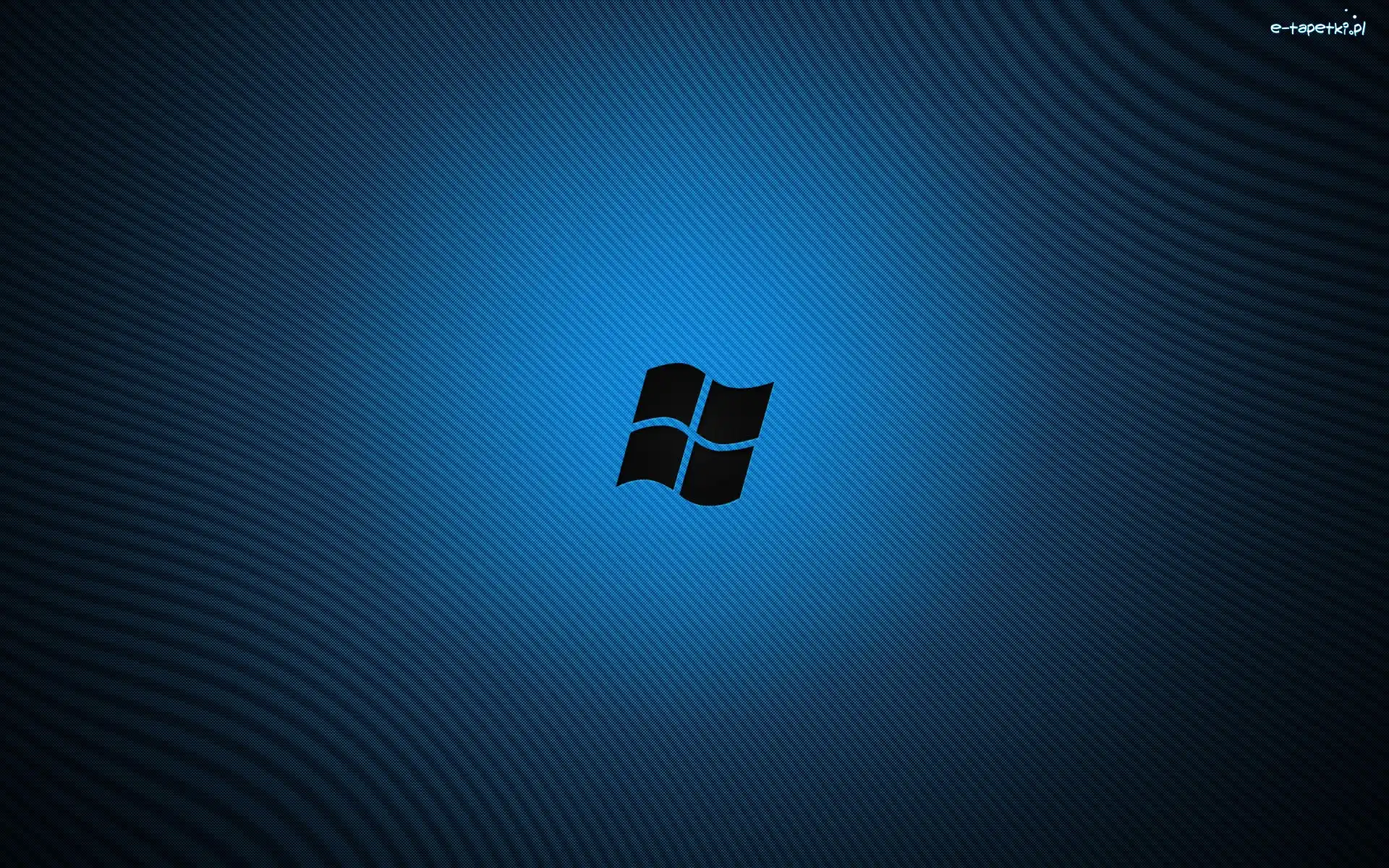 Logo, Niebiesko, Windows, Tło, Czarne