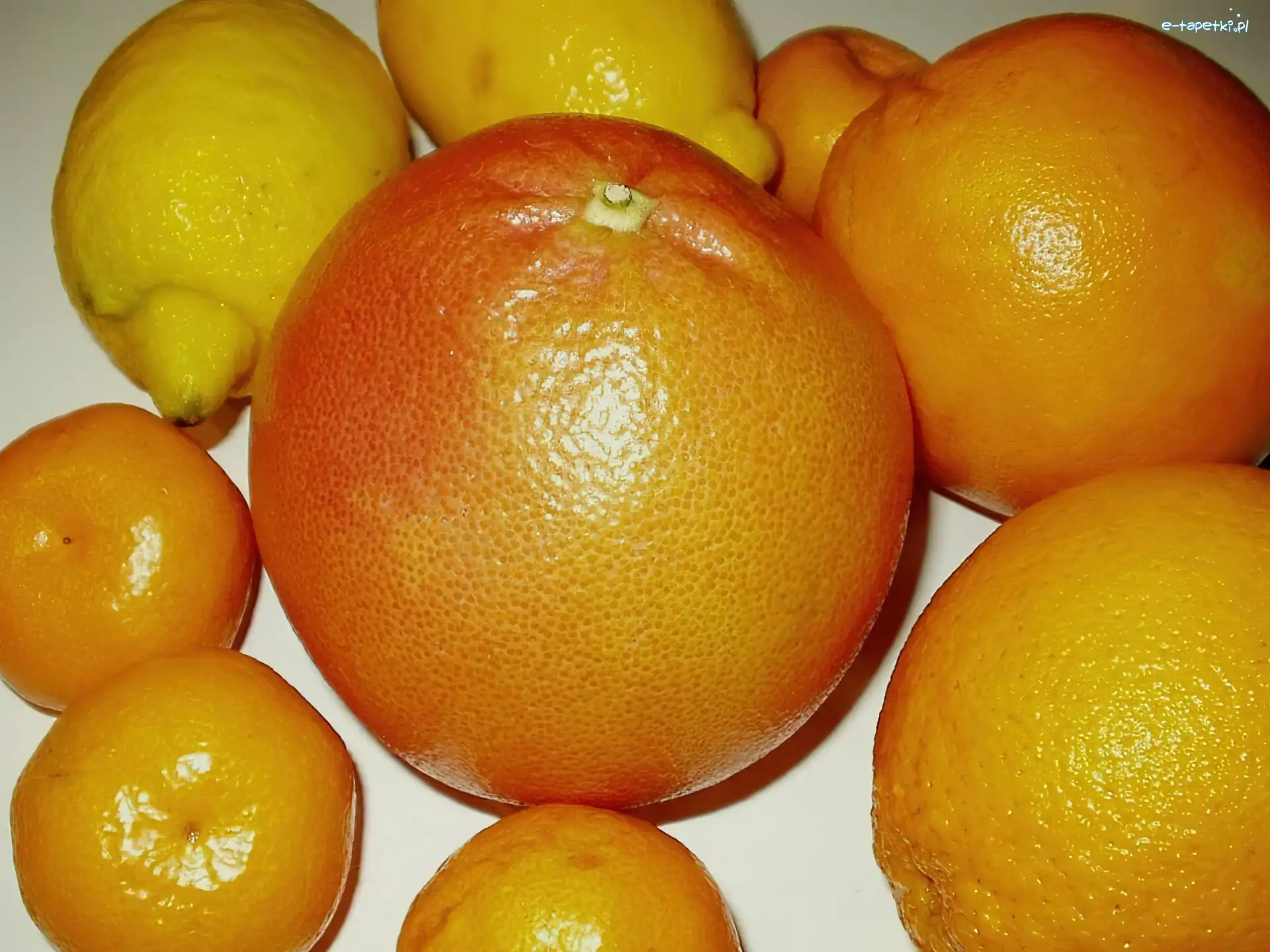 Cytrusy, Grapefruit, Pomarańcze, Cytryny, Mandarynki