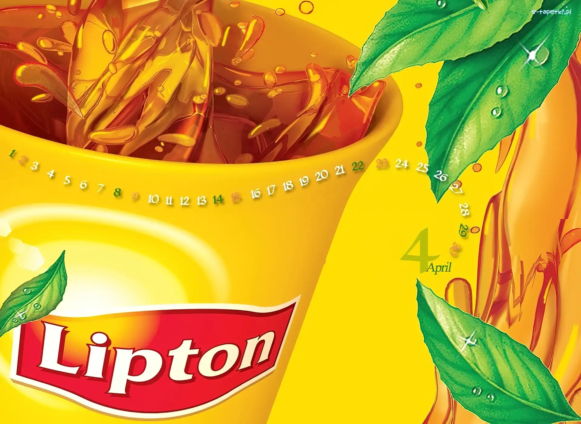 Kubek, Herbata, Lipton, Listki, Zielone