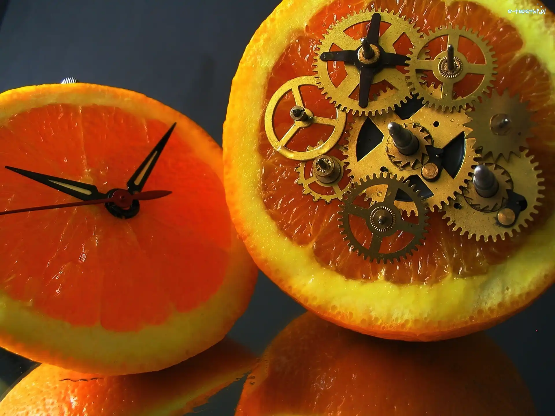 Zegarka, Mechanizm, Pomarańcze