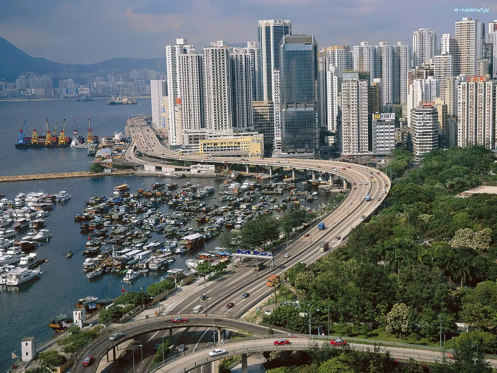 Chiny, Drapacze, Hong Kong, Obwodnica, Chmur