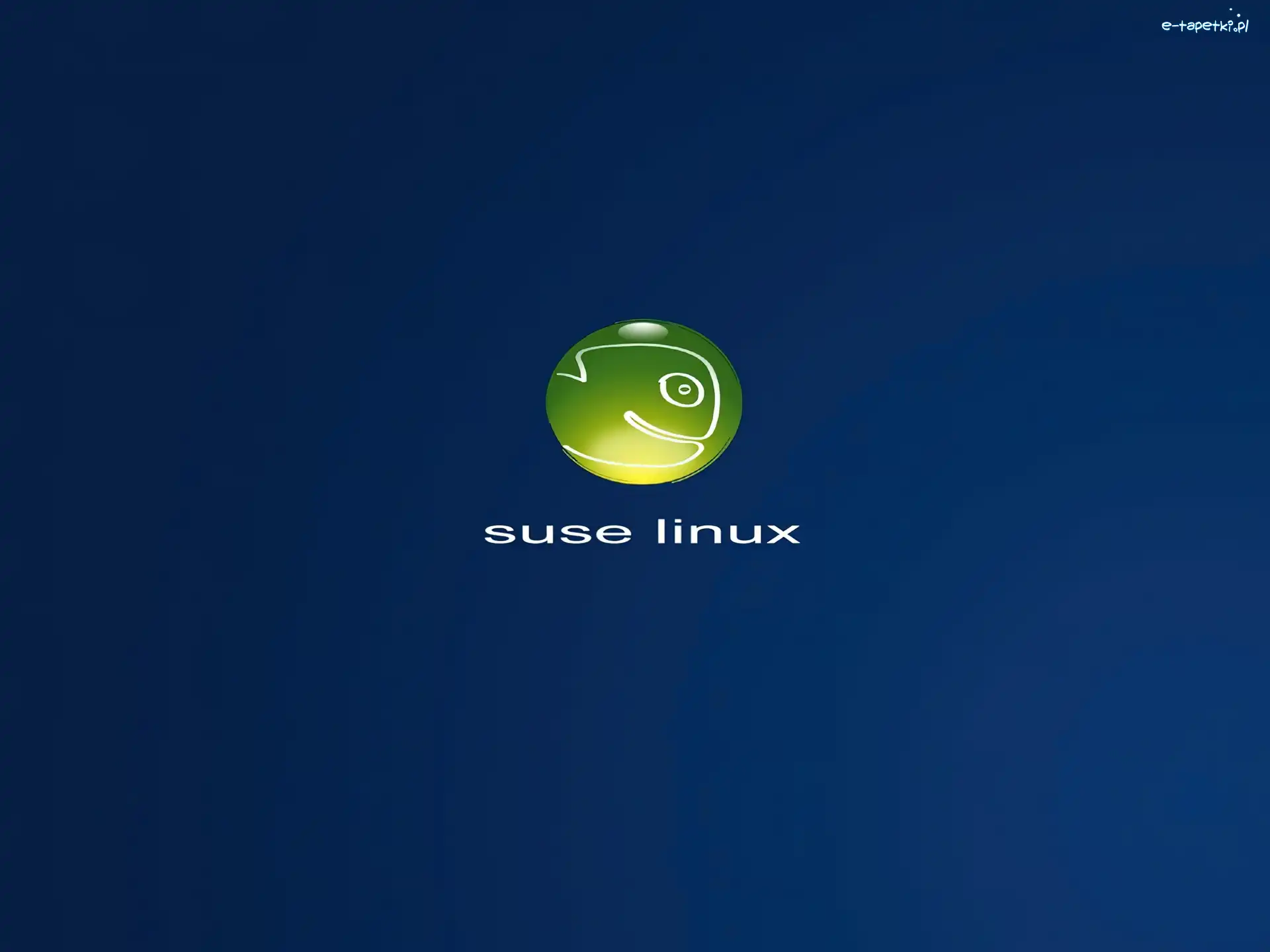 Logo, Linux, Suse, Tło, Niebieskie