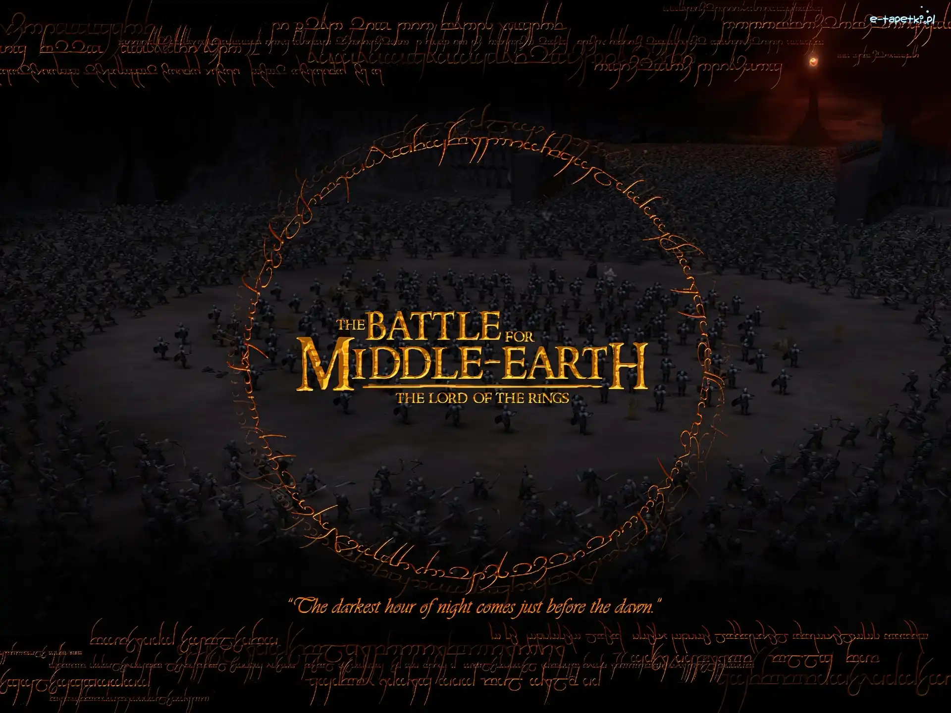The Battle Of Middle Earth, Lotr