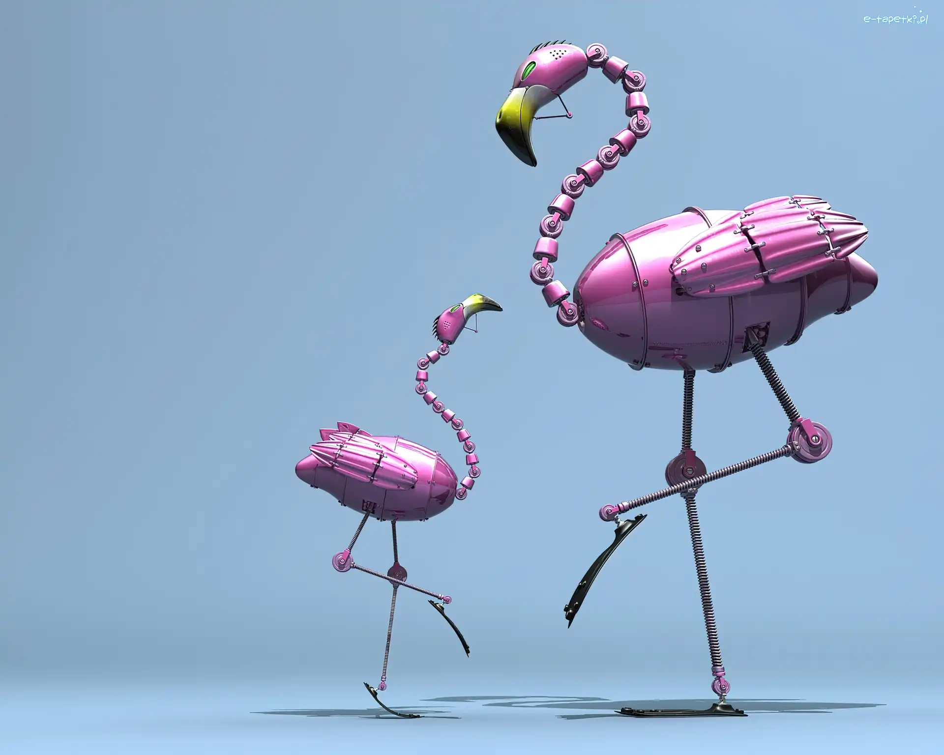 Flamingi, Mechaniczne