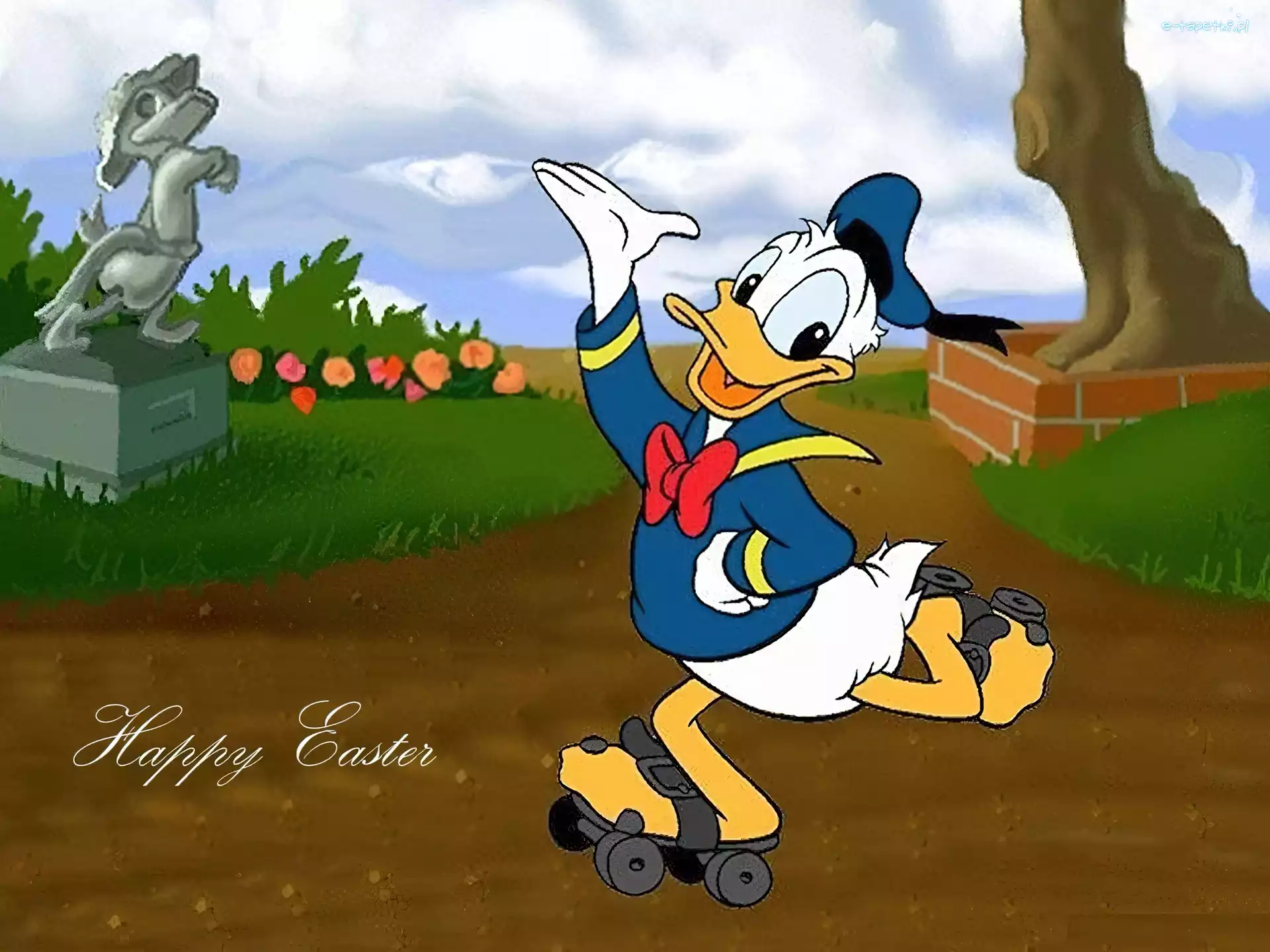 Wesołych, Kaczor Donald, Świąt, Wielkanoc