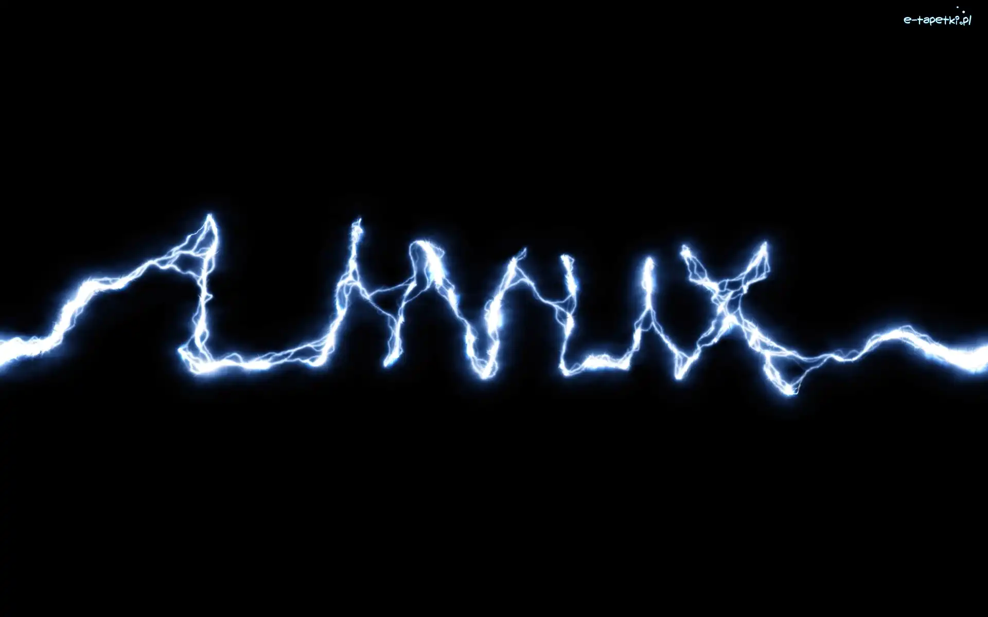 Pioruny, Napis, Linux