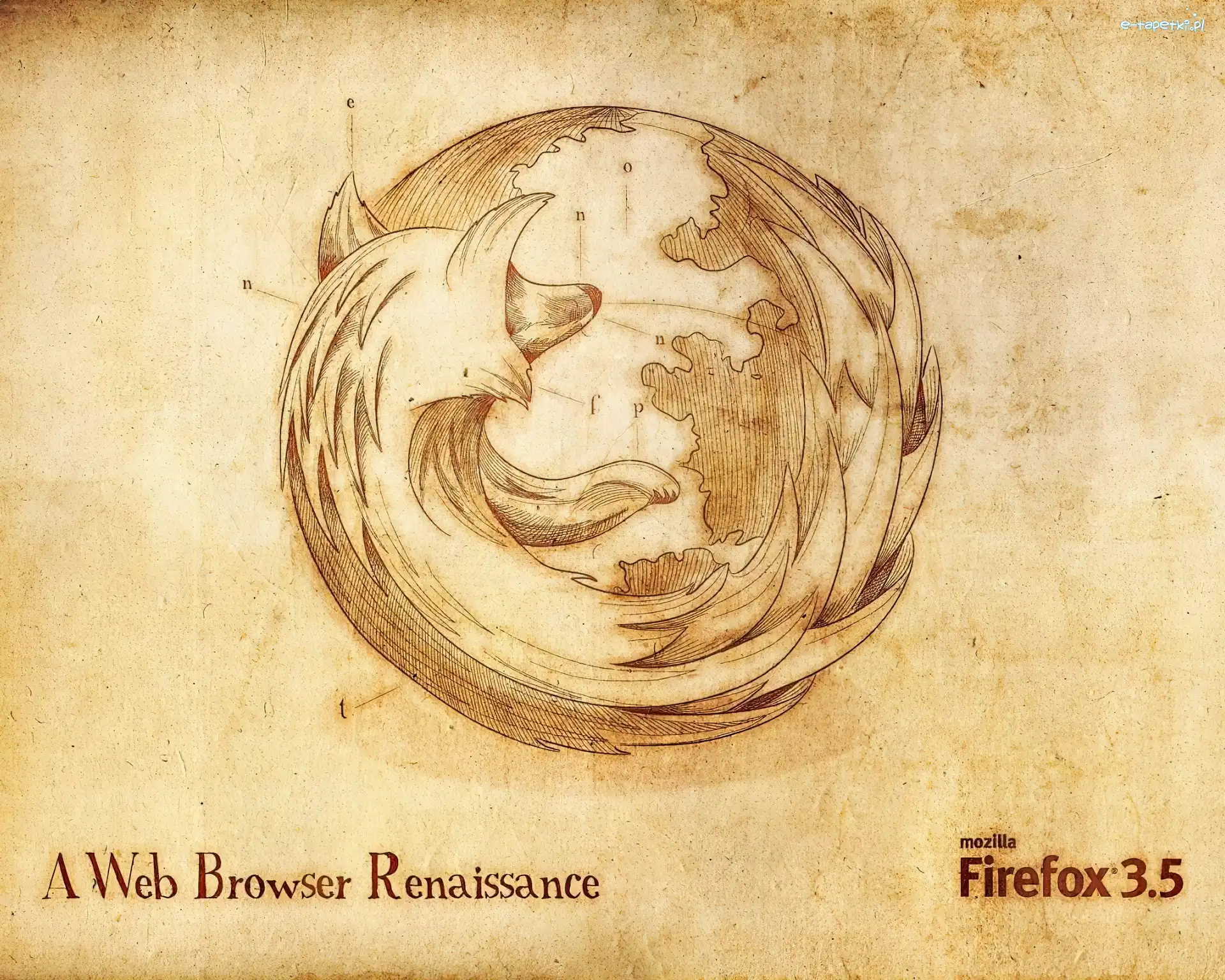 Papirus, Firefox, Logo