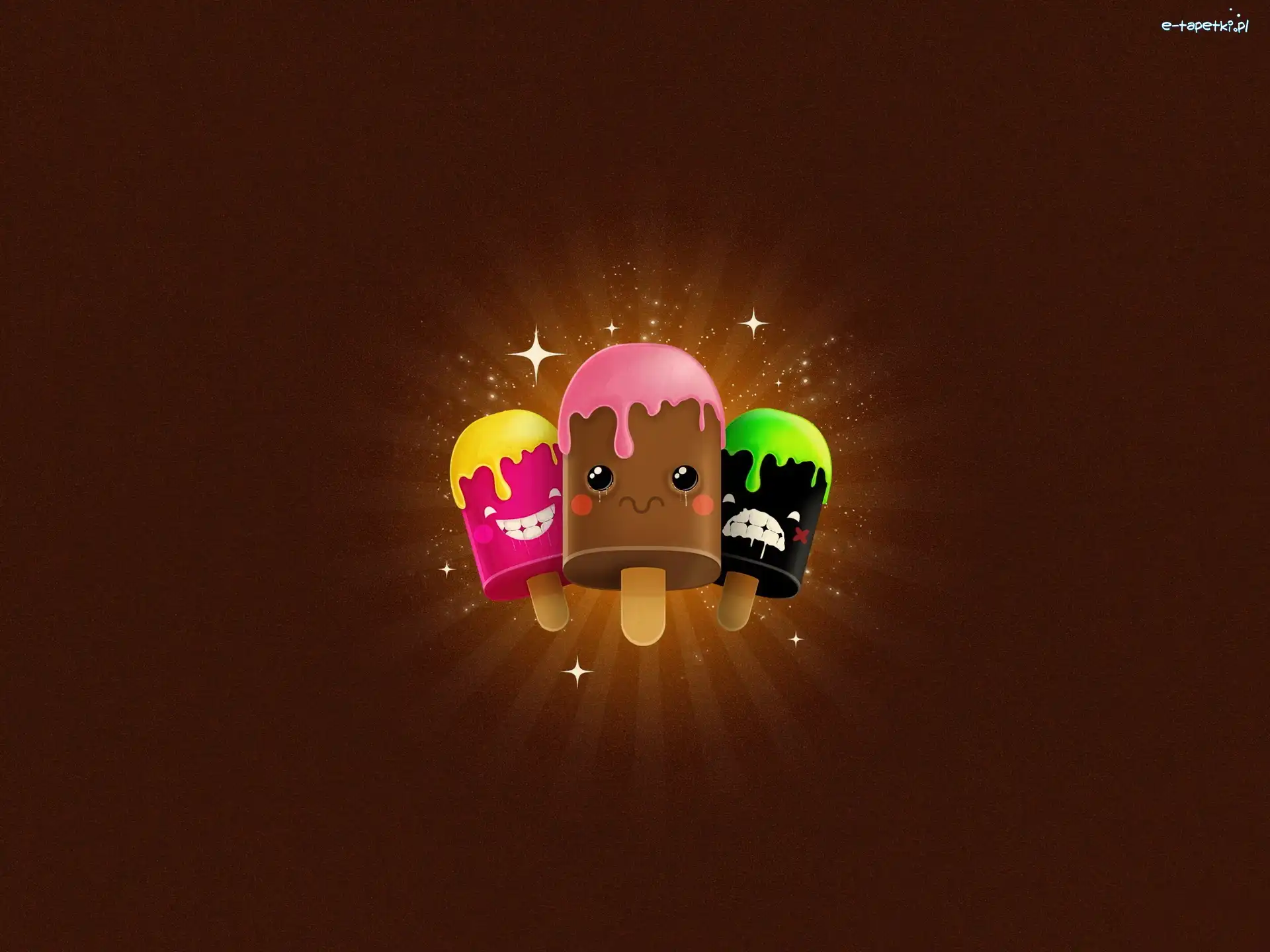 Lody, Kolorowe, Trzy