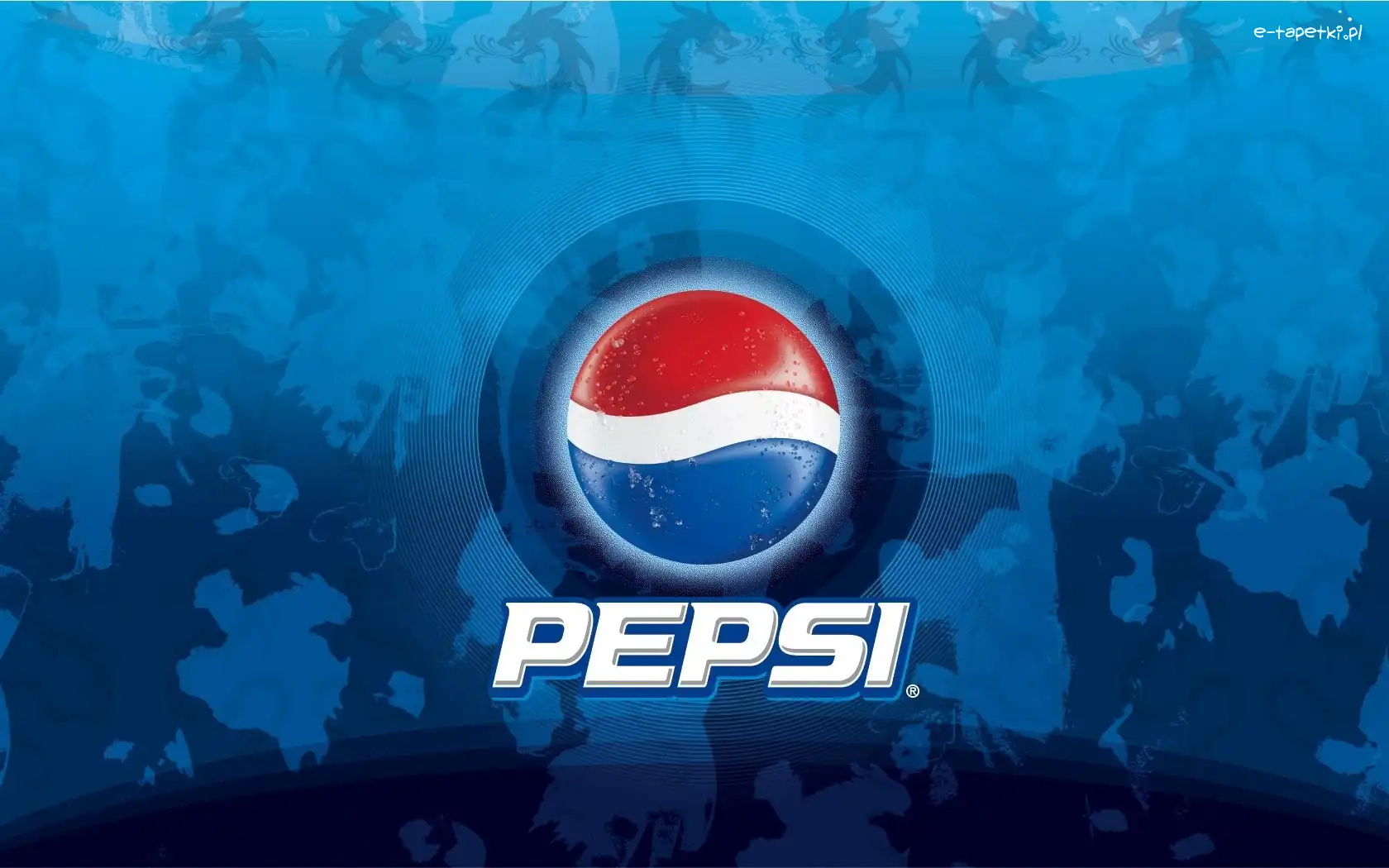 Pepsi, Tło, Niebieskie, Logo