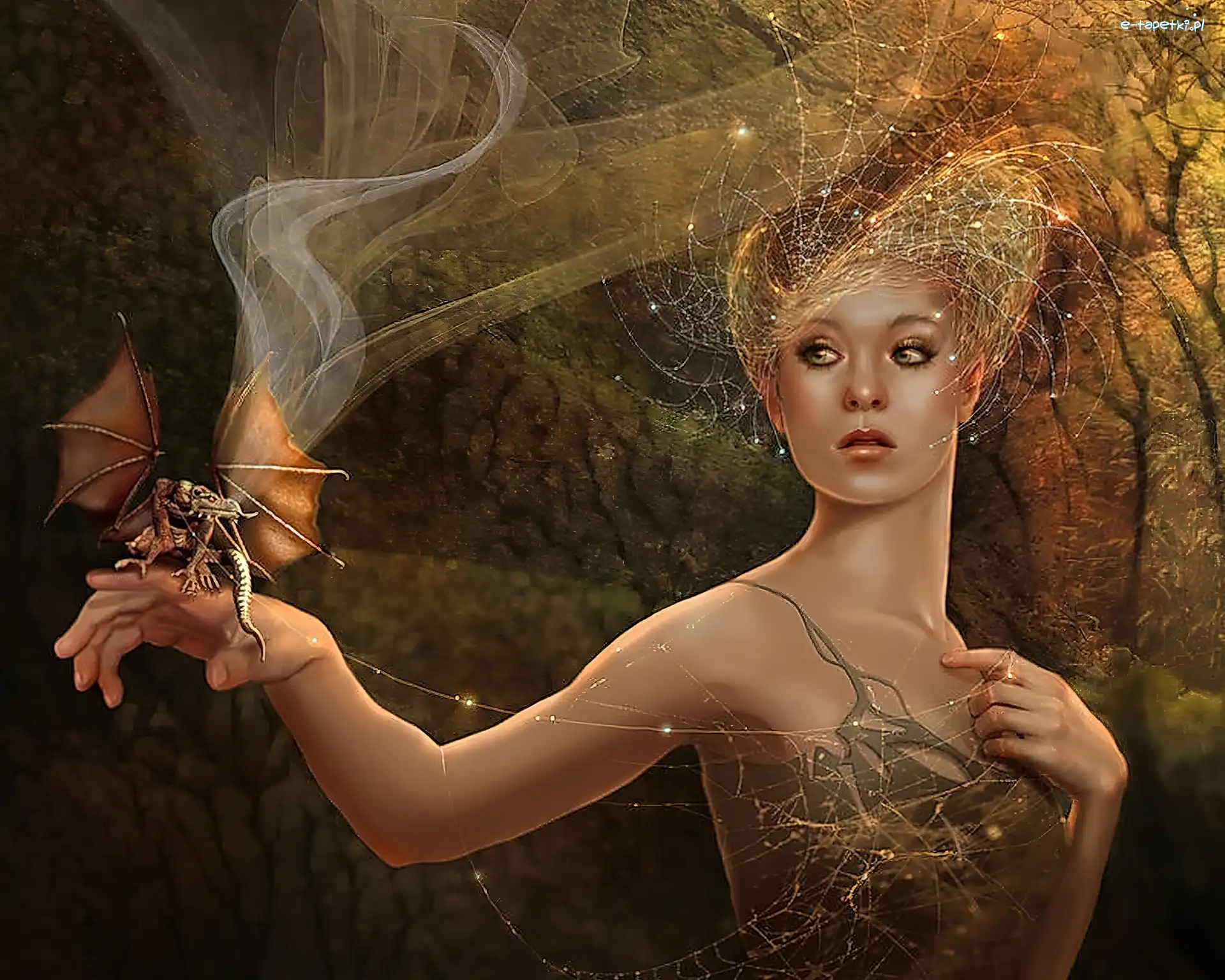 Smoczek, Kobieta, Fantasy