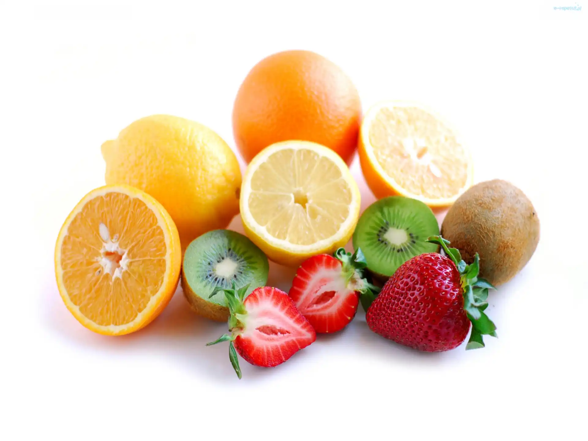 Truskawki, Kiwi, Połówka, Cytryny, Pomarańcze