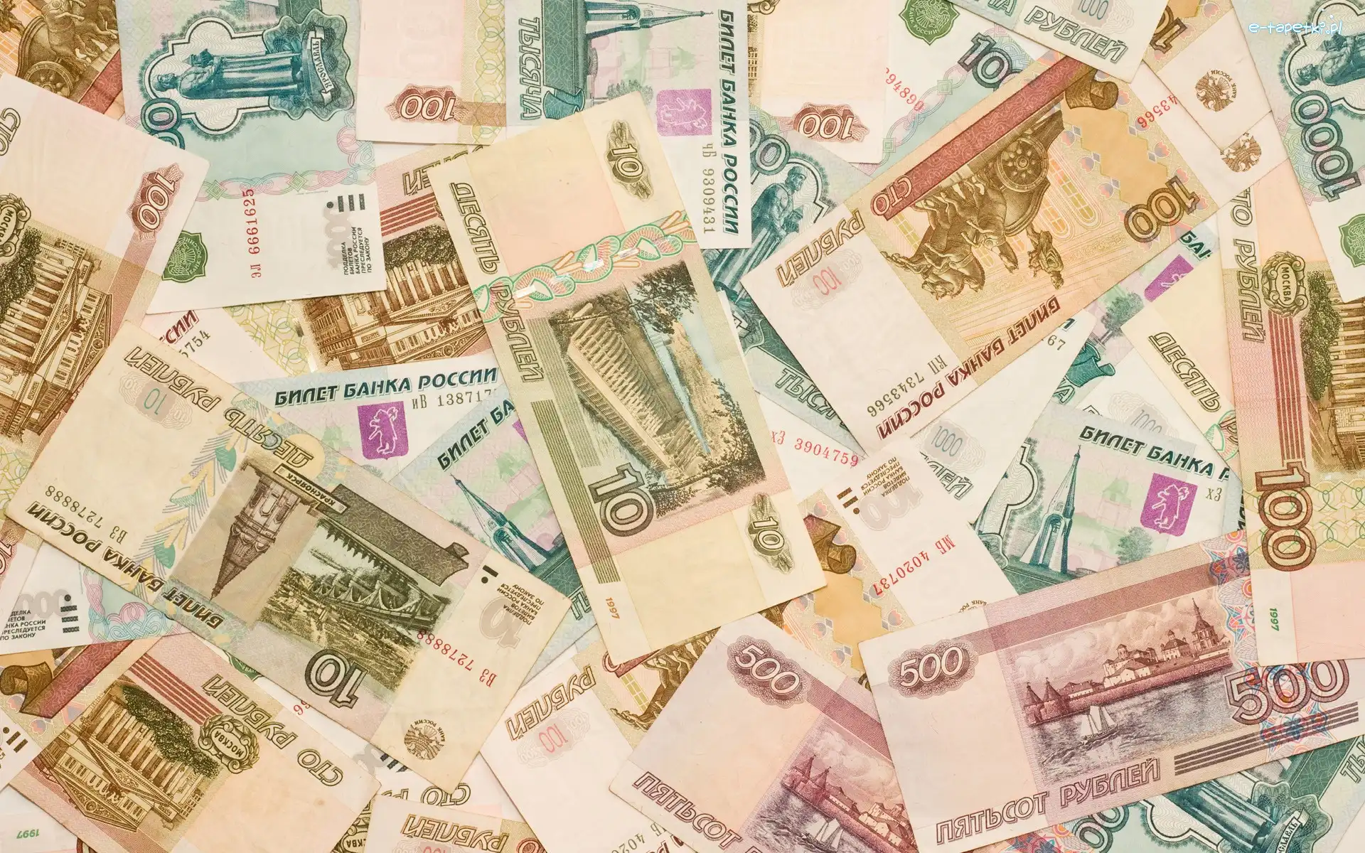 Ruble, Banknoty