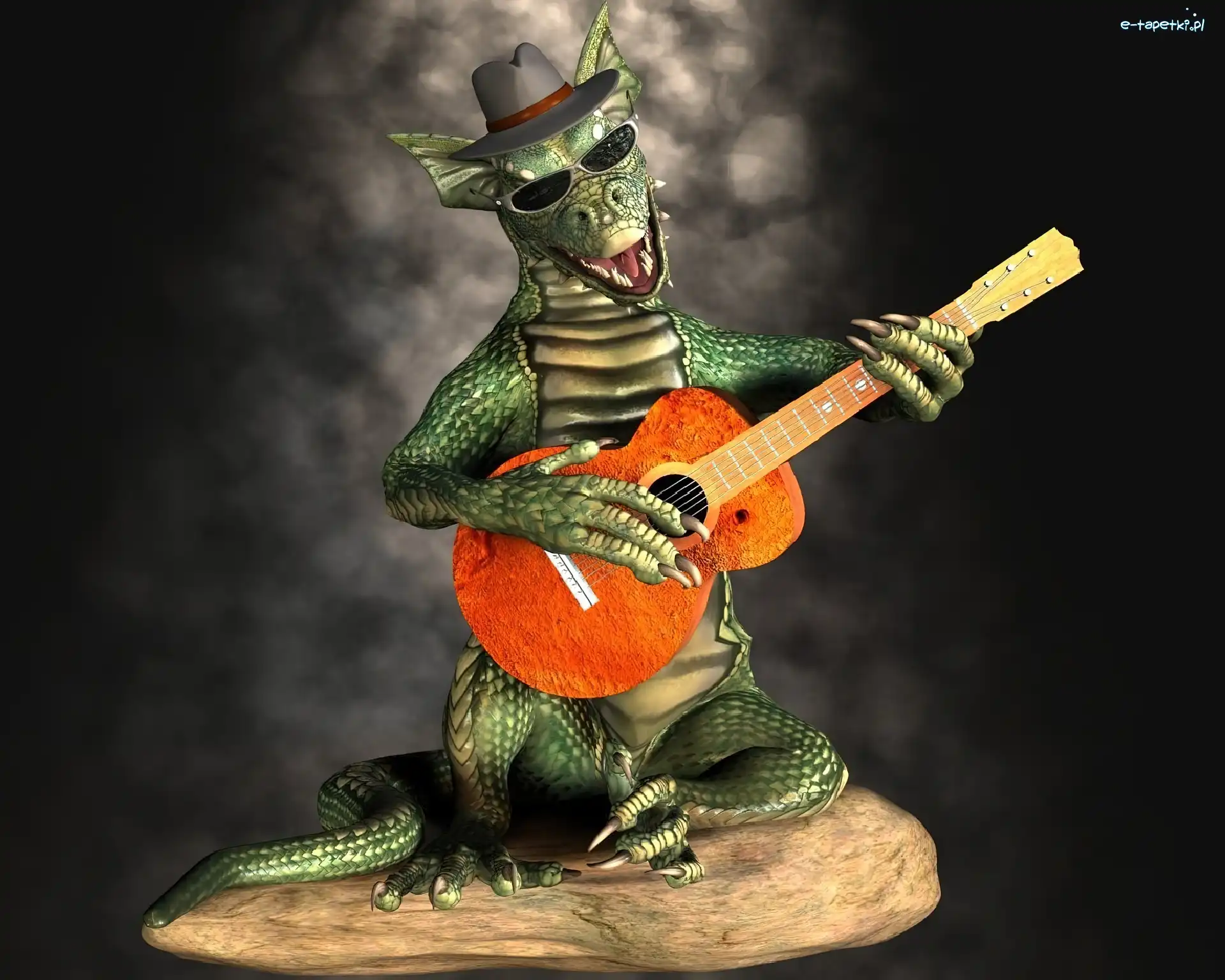 Gitara, Kapelusz, Smok