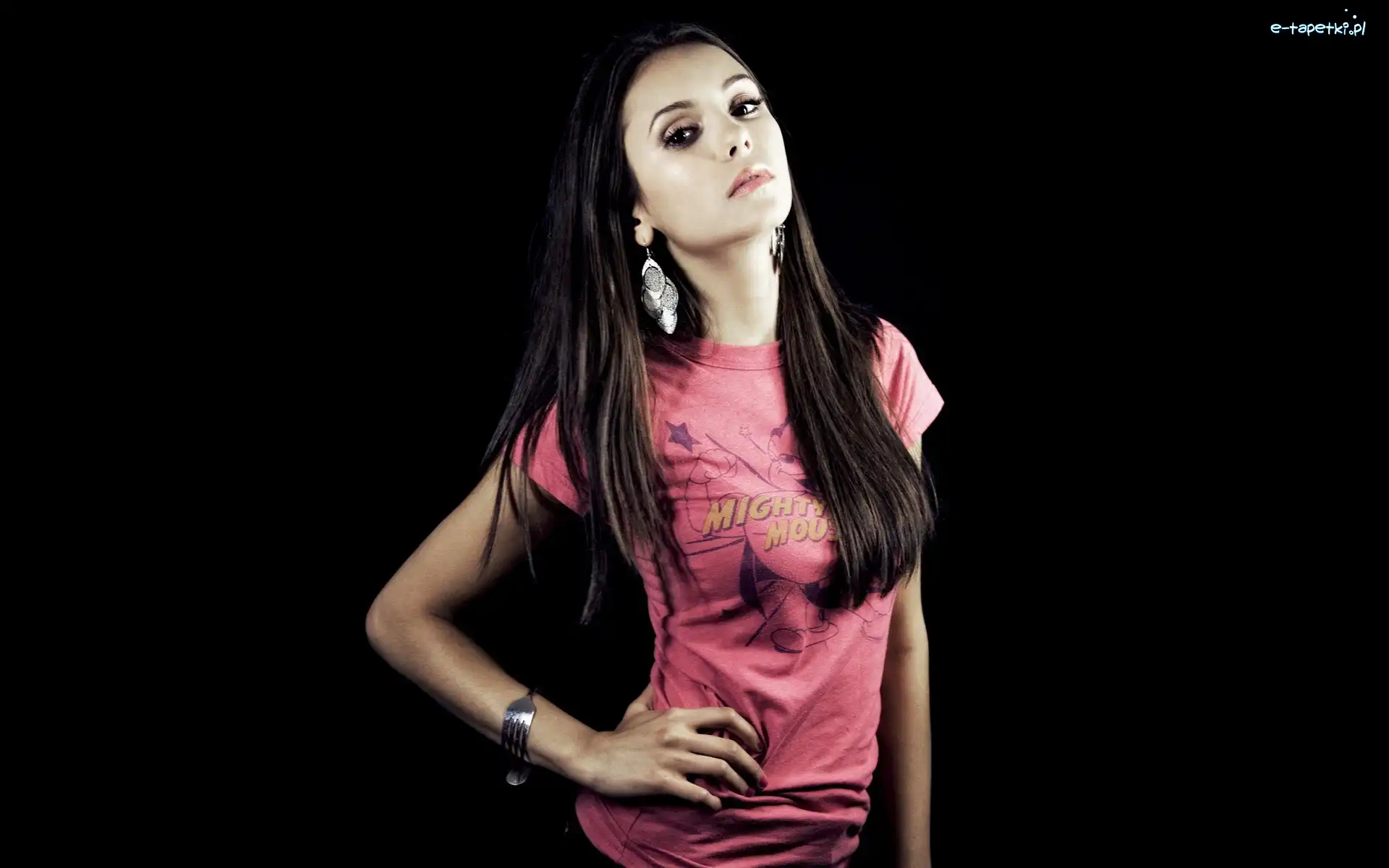 Top, Różowy, Nina Dobrev