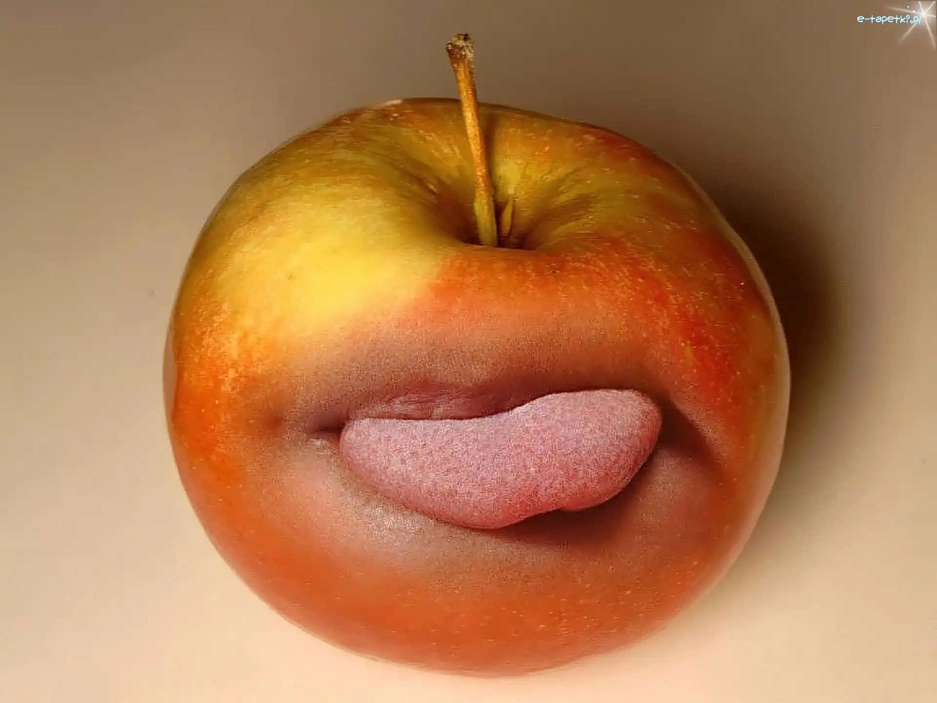 Język, Jabłko