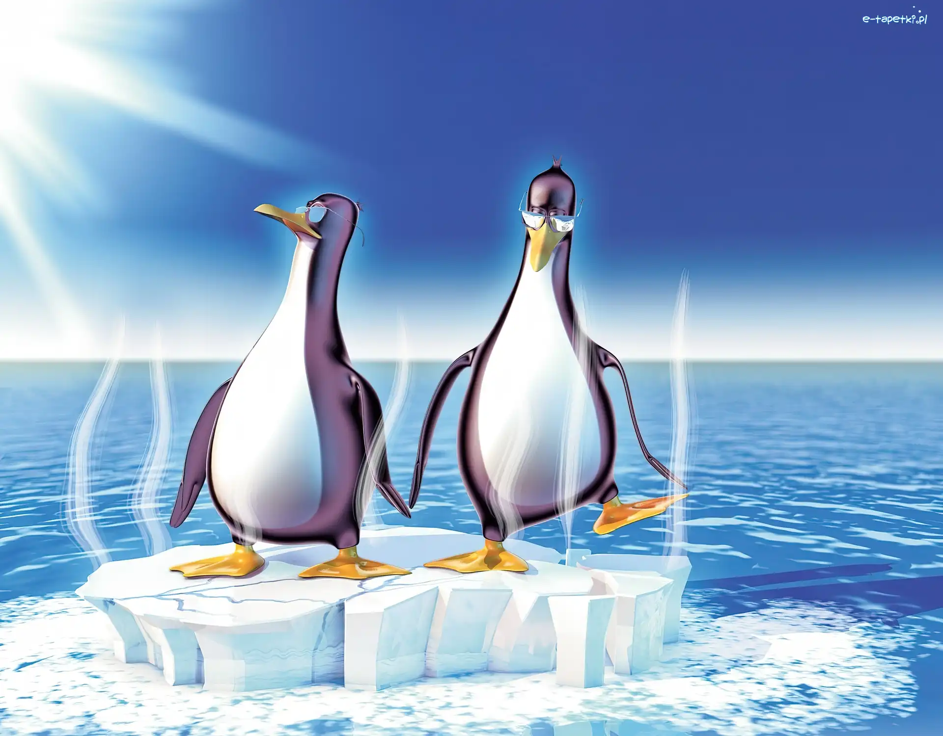 Dwa, Linux, Pingwiny, Kra, Morze