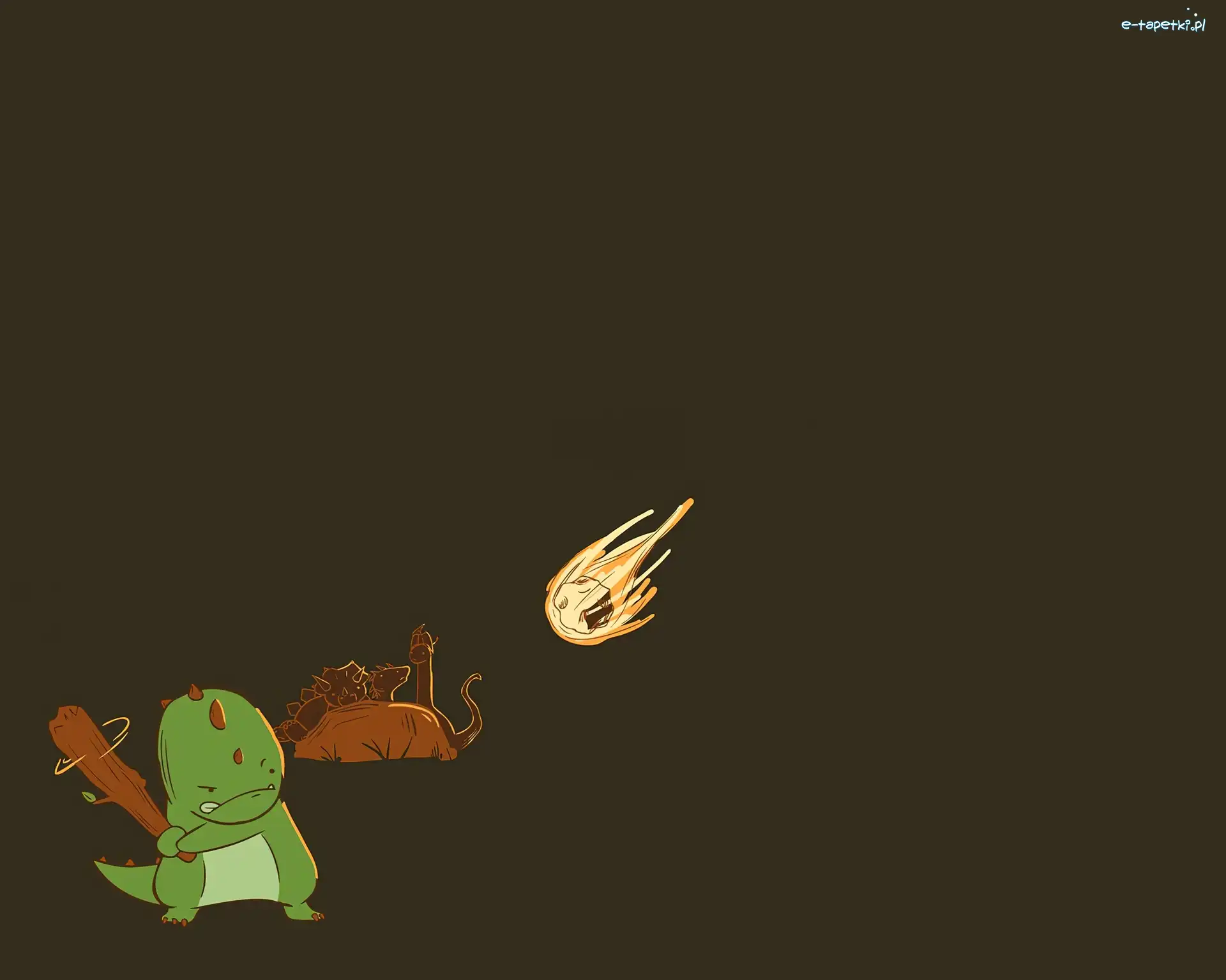 Meteor, Maczuga, Dinozaur
