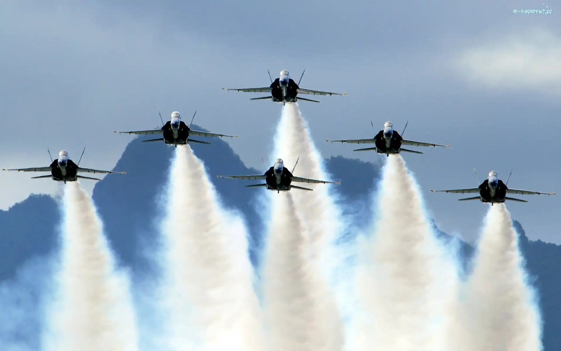 Samolotów, Angels, Blue, Sześć