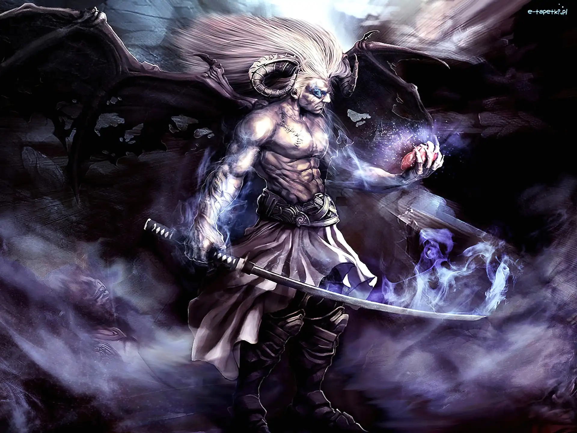 Skrzydła, Serce, Rogi, Demon