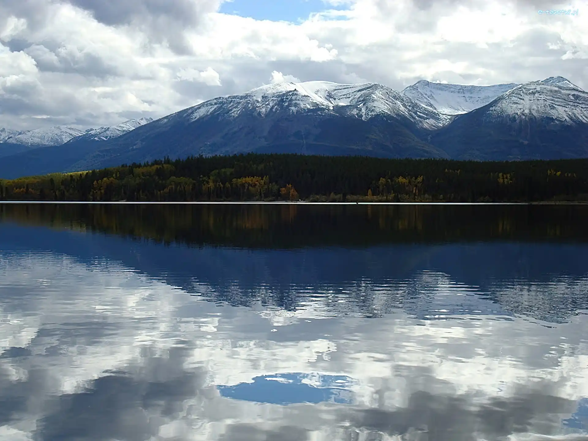 Jezioro, Góry, Kanada
