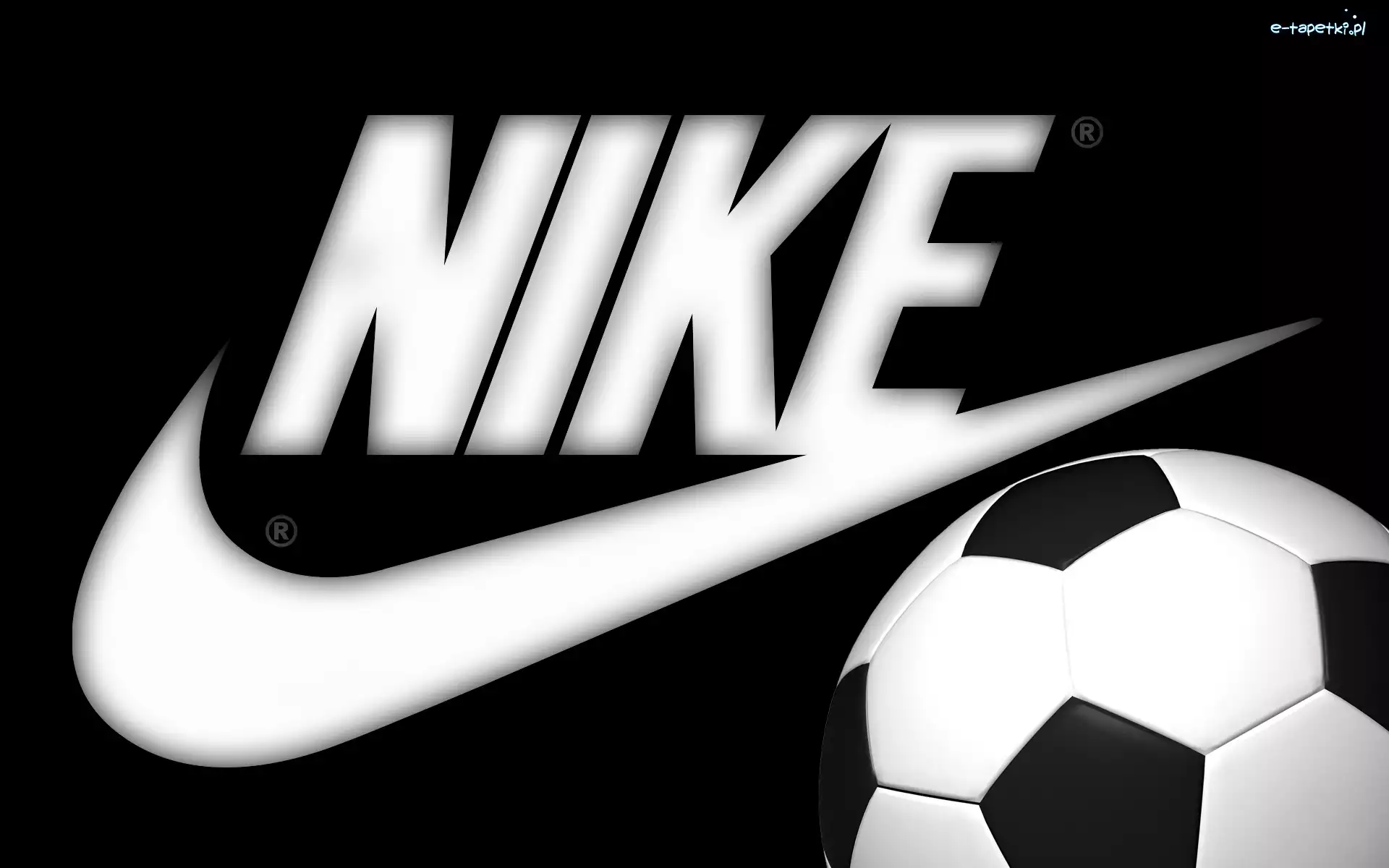 Czarne, Logo, Tło, Piłka, Nike