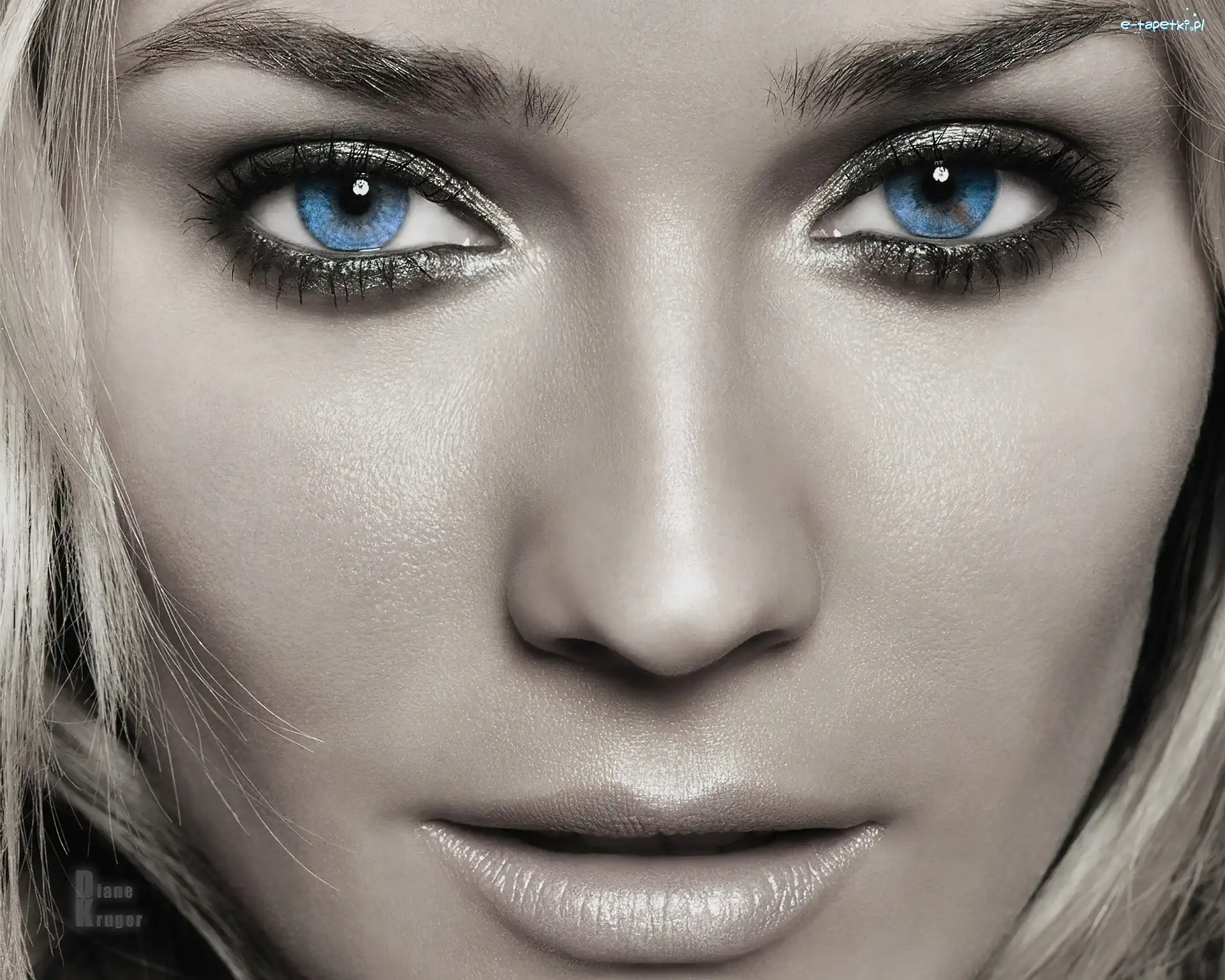 Oczy, Niebieskie, Diane Kruger