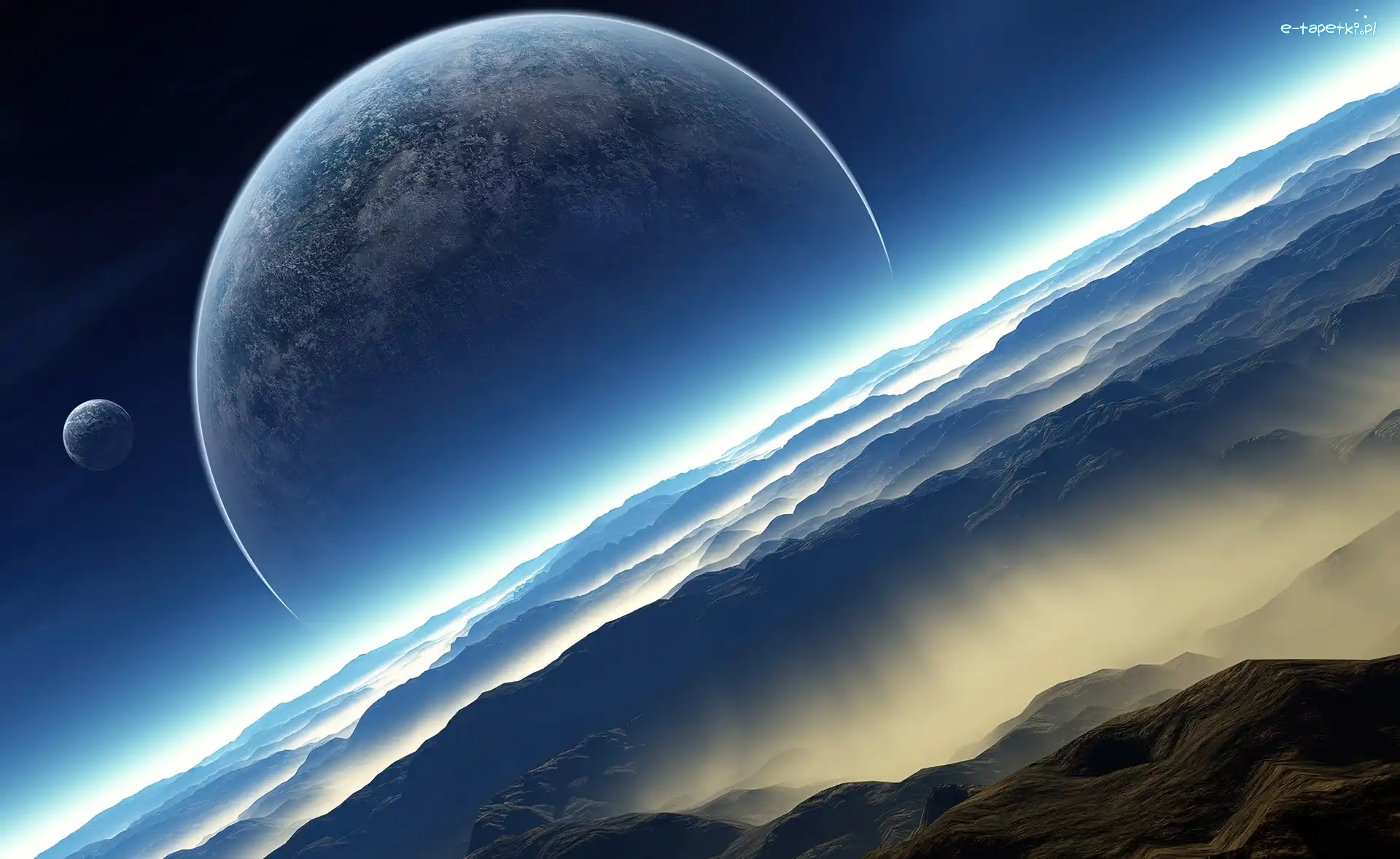 Łuna, Góry, Planeta