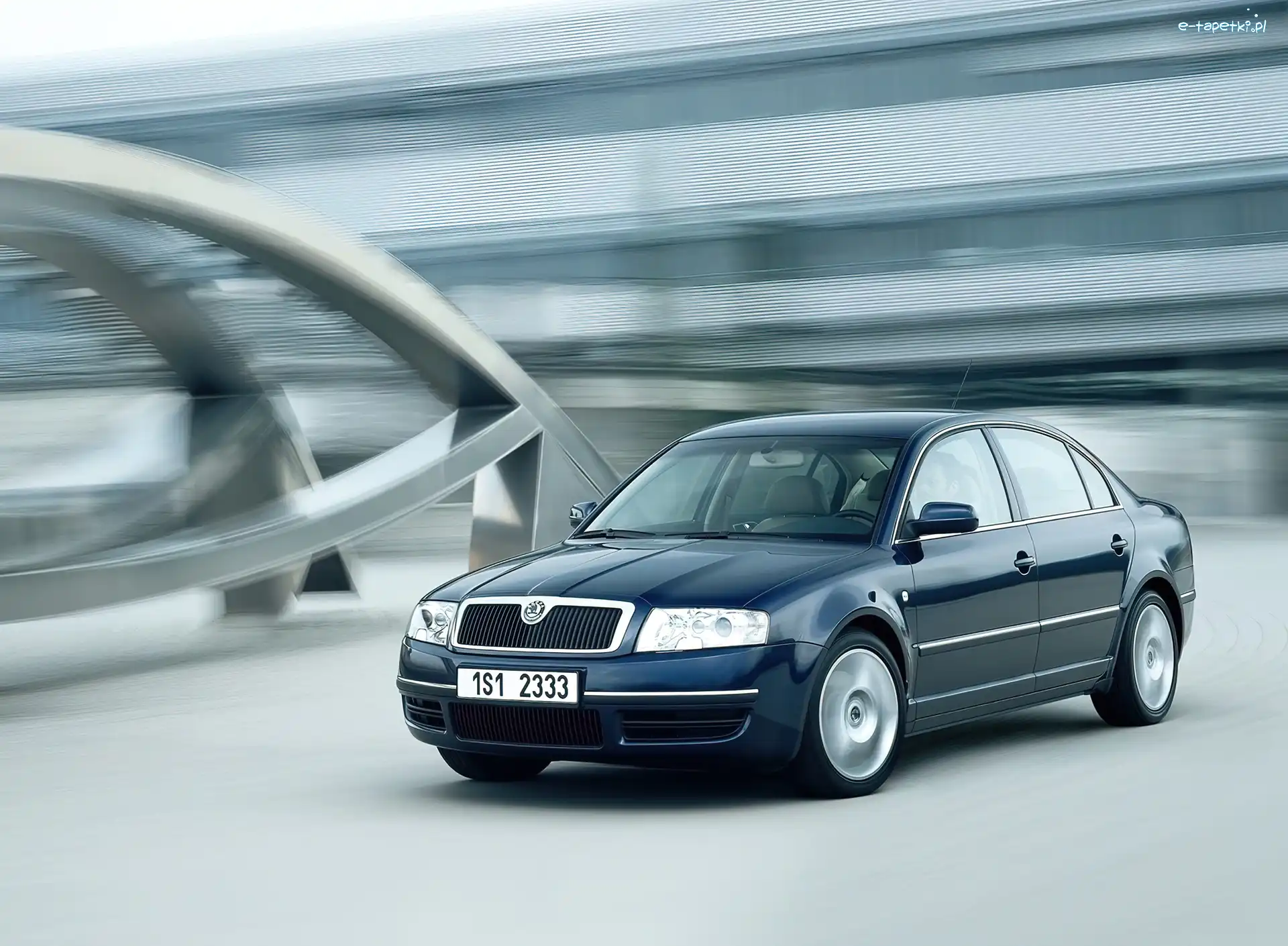 Reflektory, Skoda Superb, Czarna