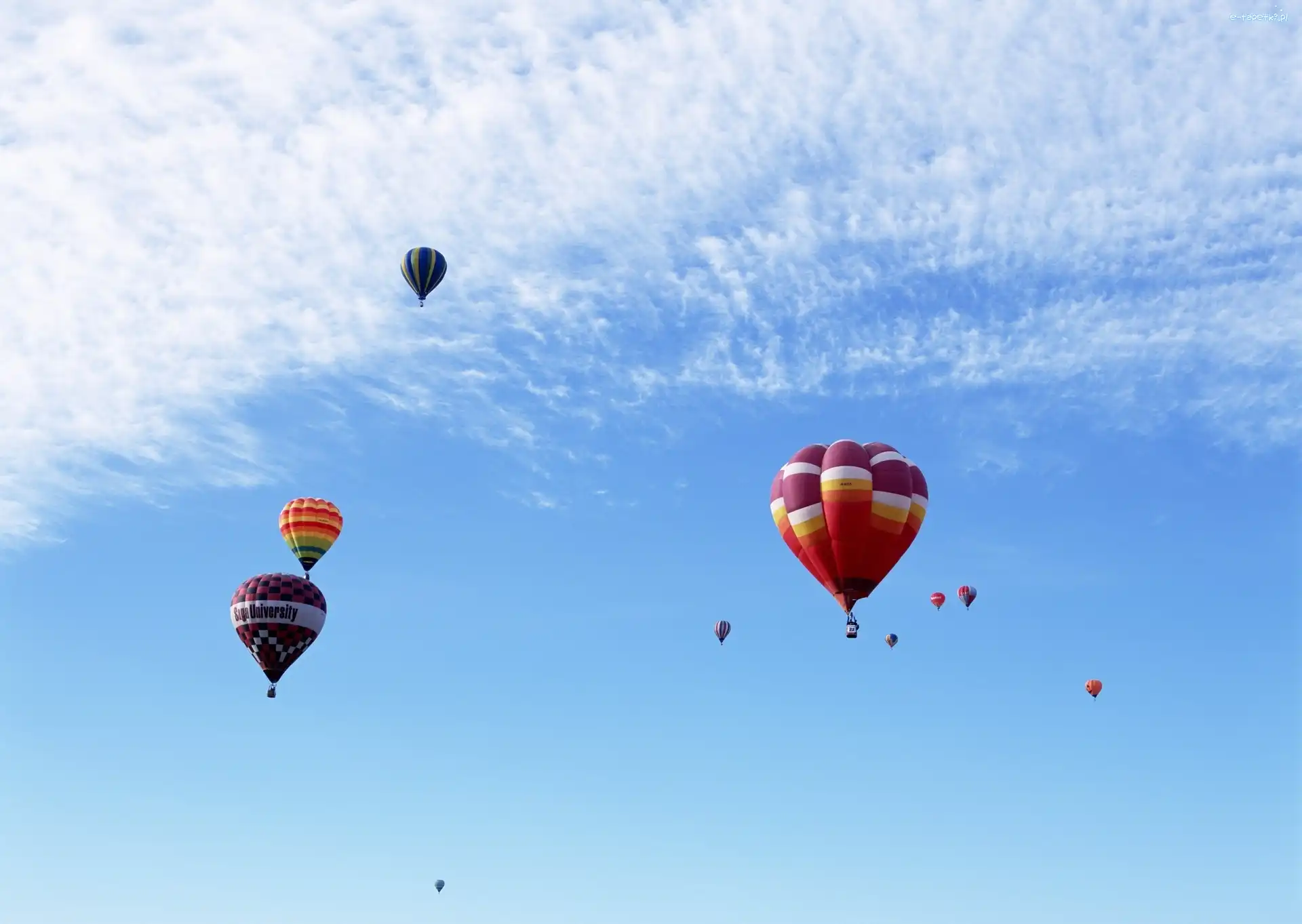 Balony, Chmury, Niebo