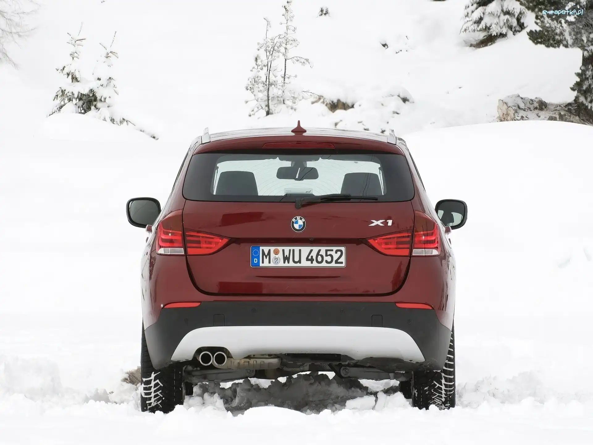 Śnieg, BMW X1