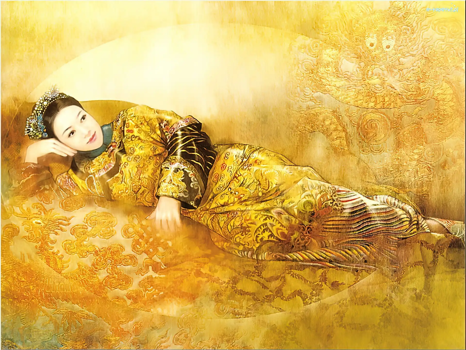 Spojrzenie, Kimono, Dziewczyna