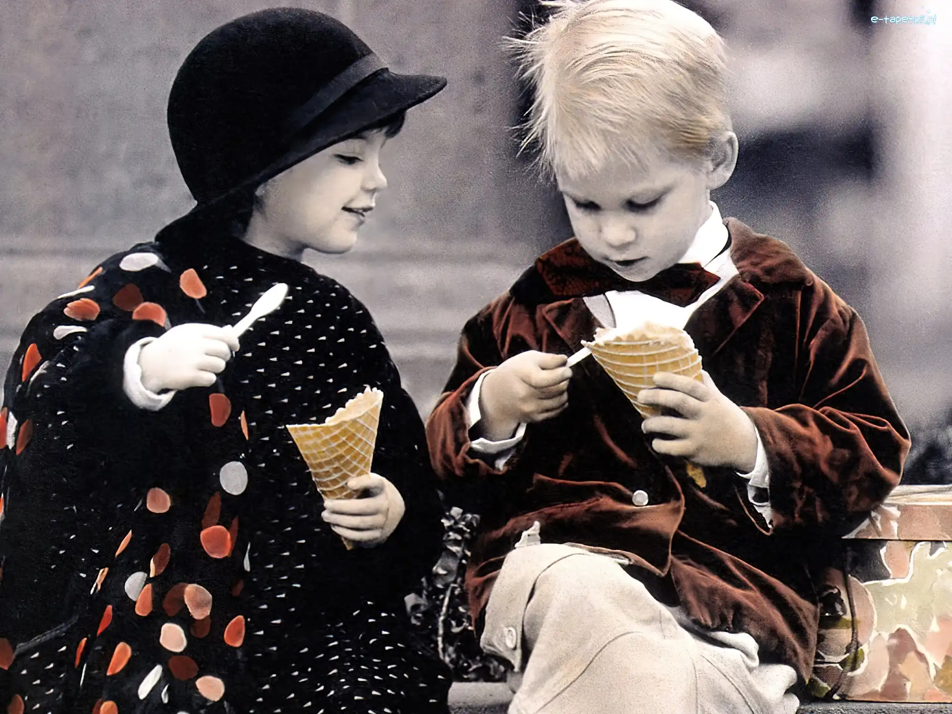 Lody, Chłopczyk, Dziewczynka