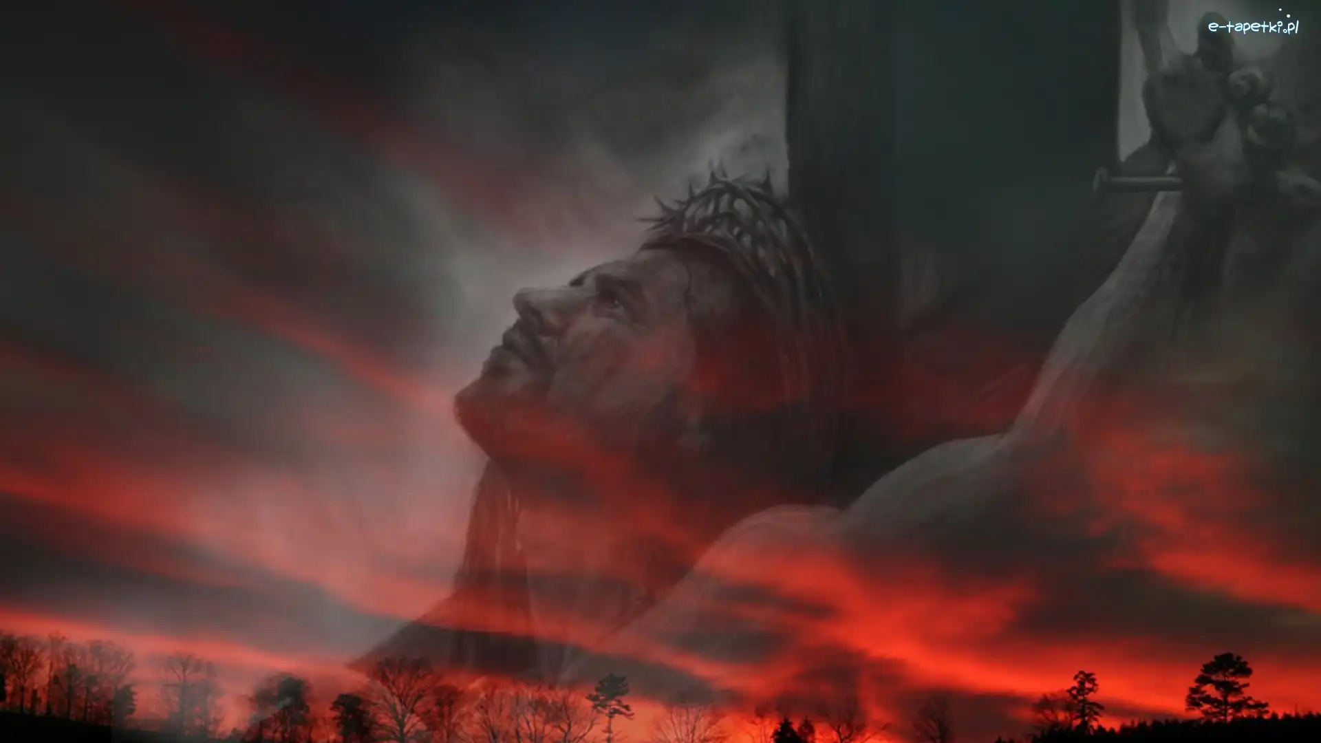 Na, Grafika, Krzyżu, Jezus