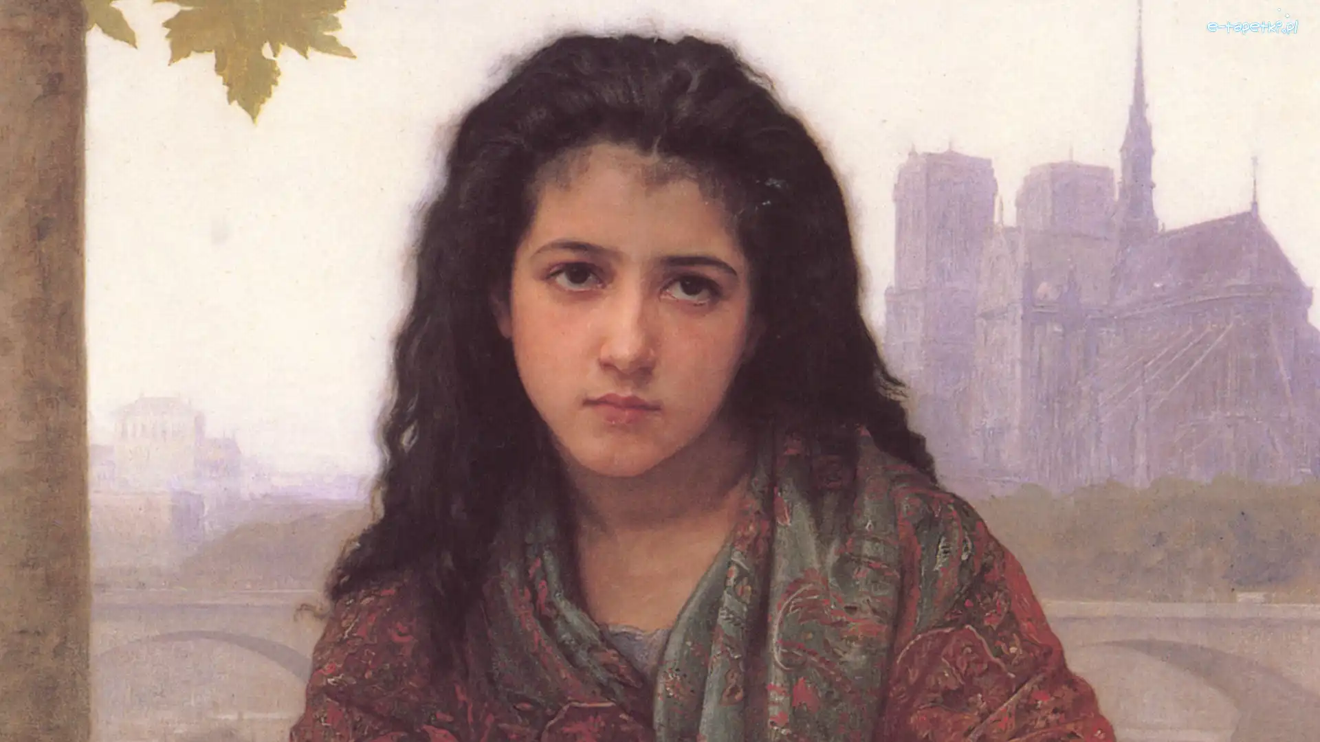 Kościół, Bouguereau, Reprodukcja, Dziewczyna
