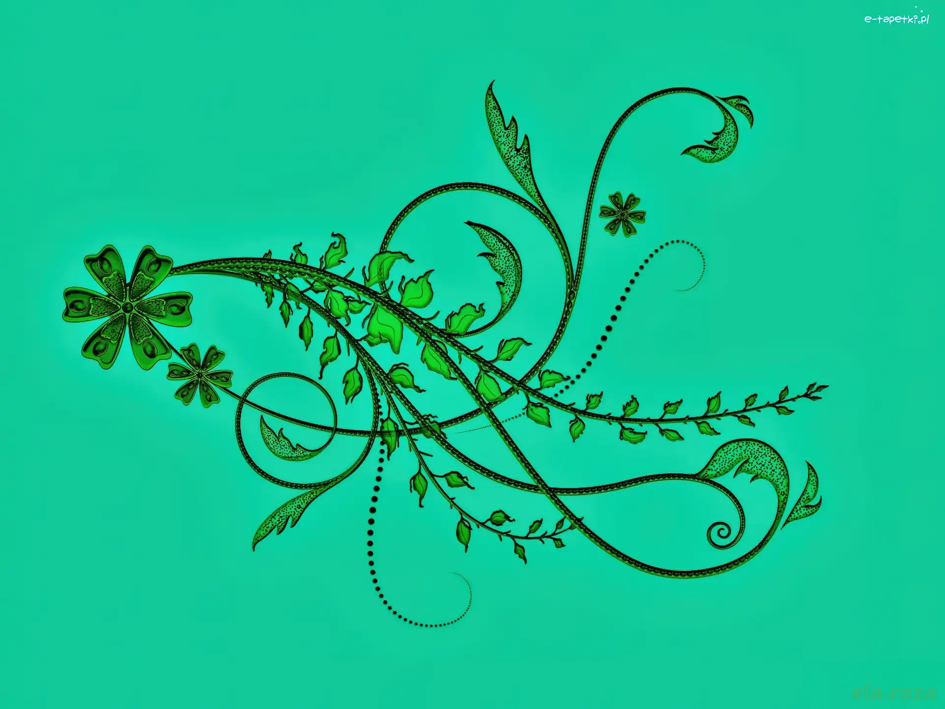 Zieleń, Ornament, Tekstura