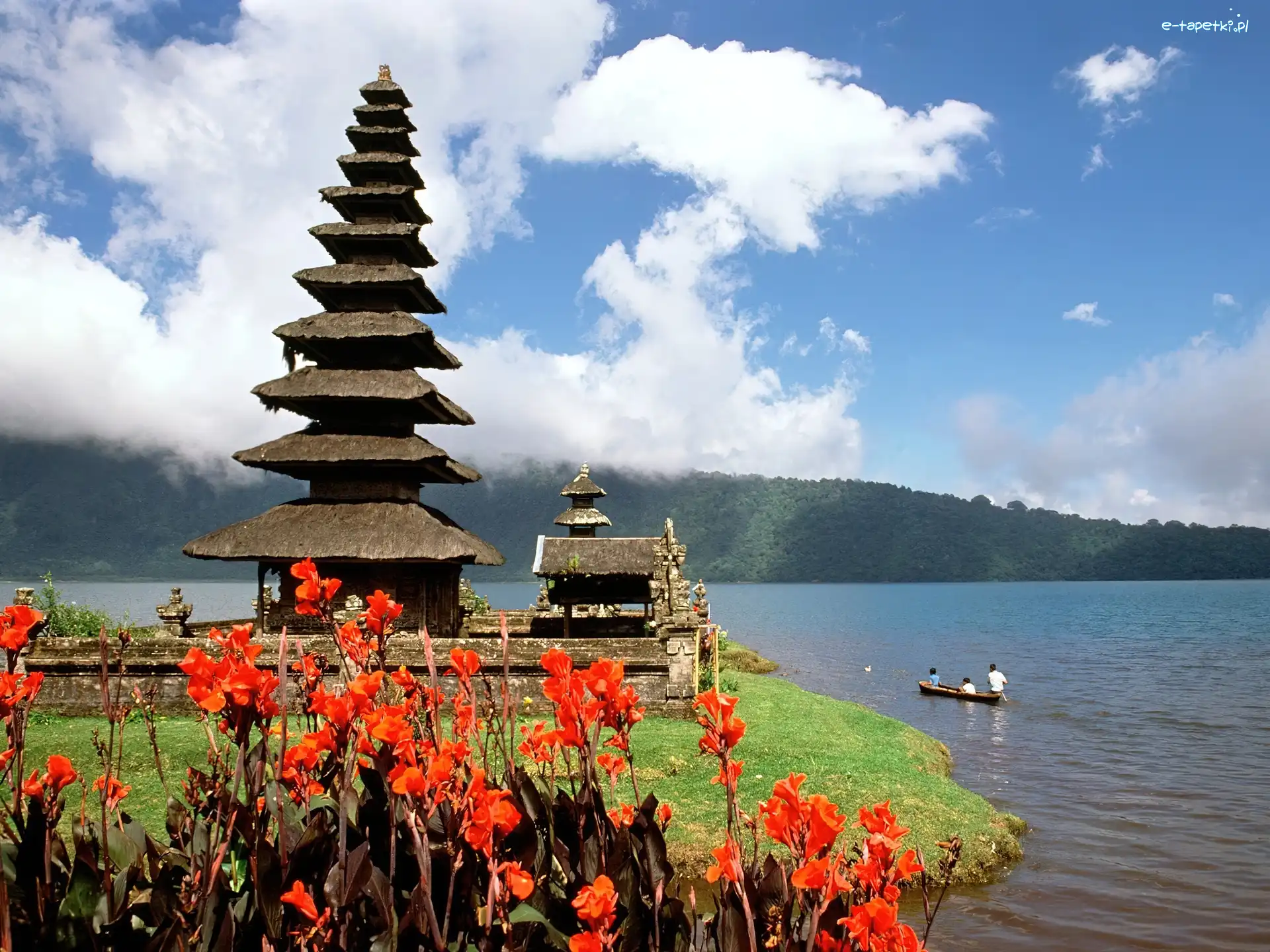 Bali, Ulun, Danu, Świątynia, Indonezja, Bratan, Jezioro