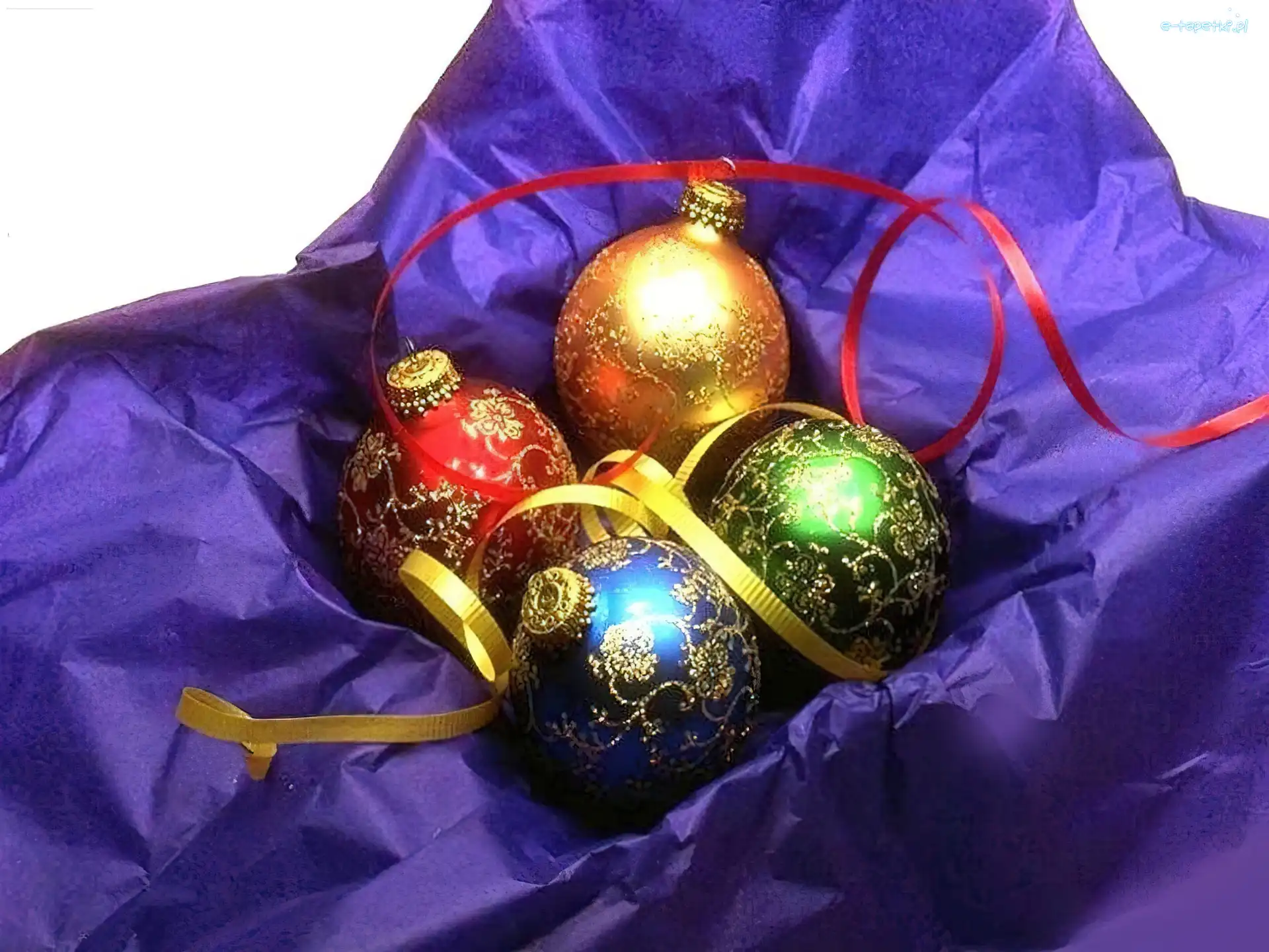 Bombki, Narodzenie, Boże, Cztery