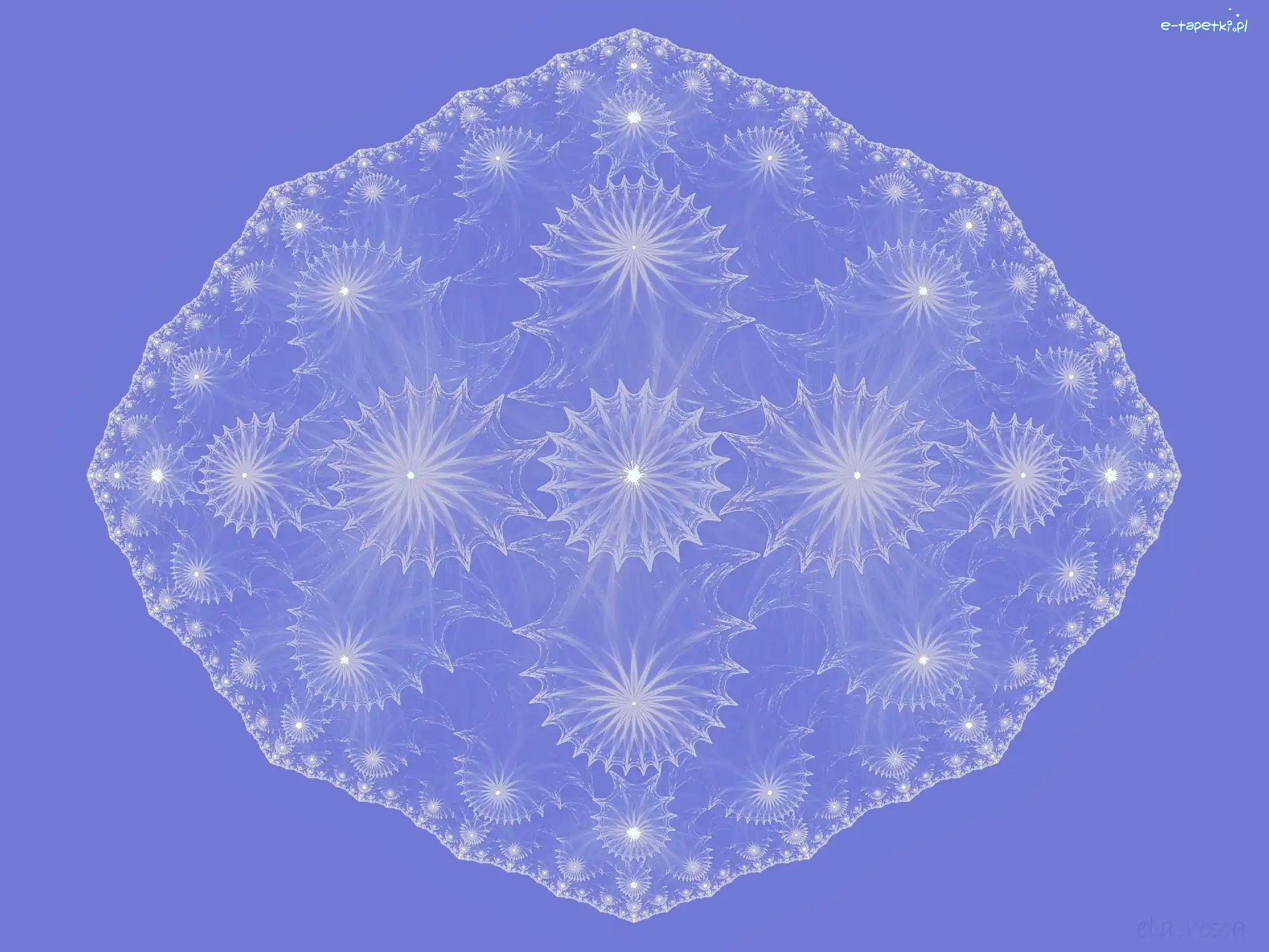 Niebieski, Fractalius, Abstrakcja