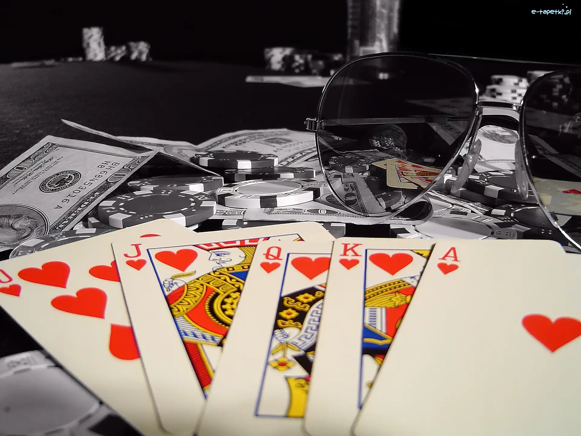 Karty, Okulary, Poker