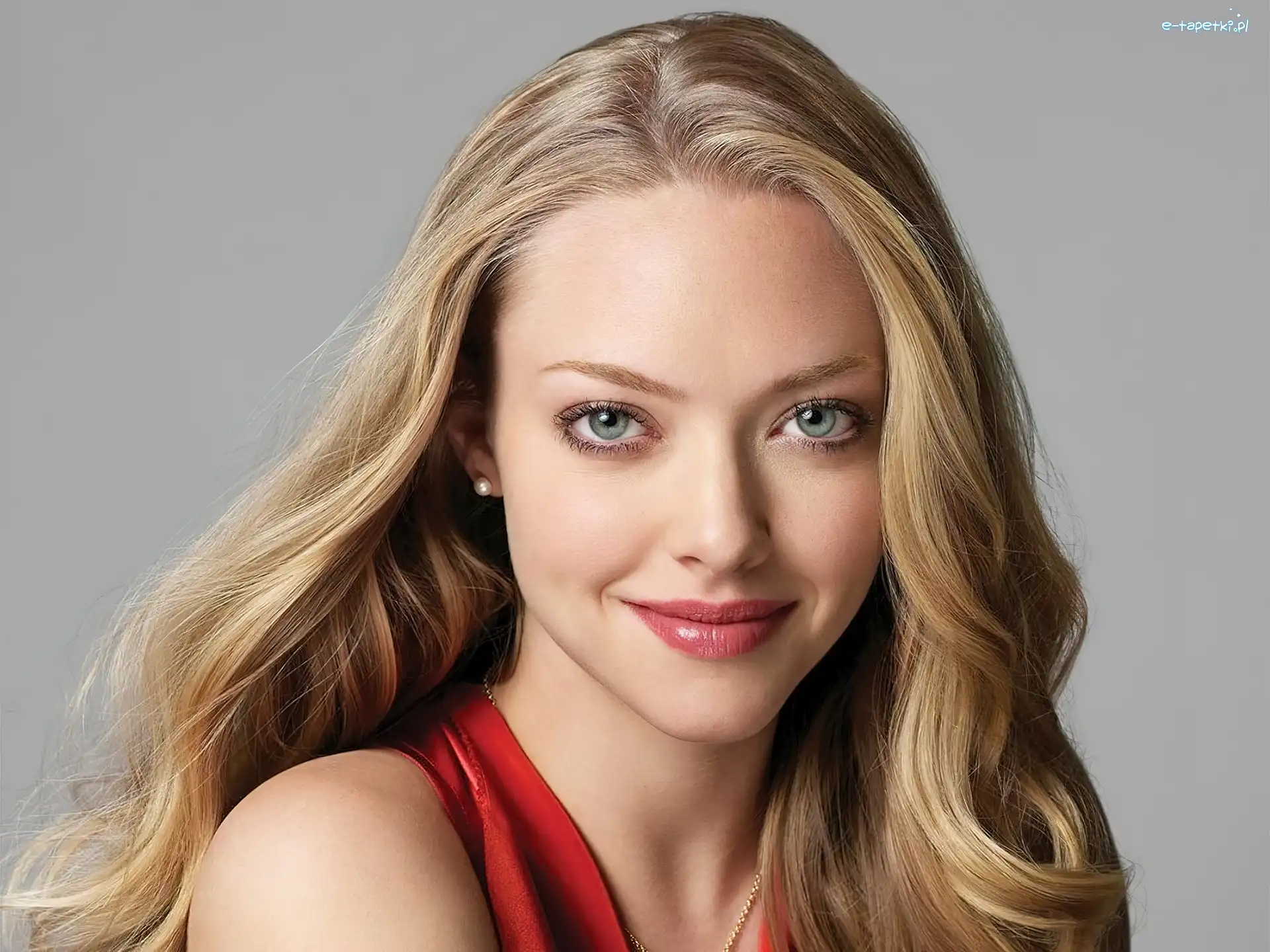 Twarz, Spojrzenie, Uśmiech, Amanda Seyfred