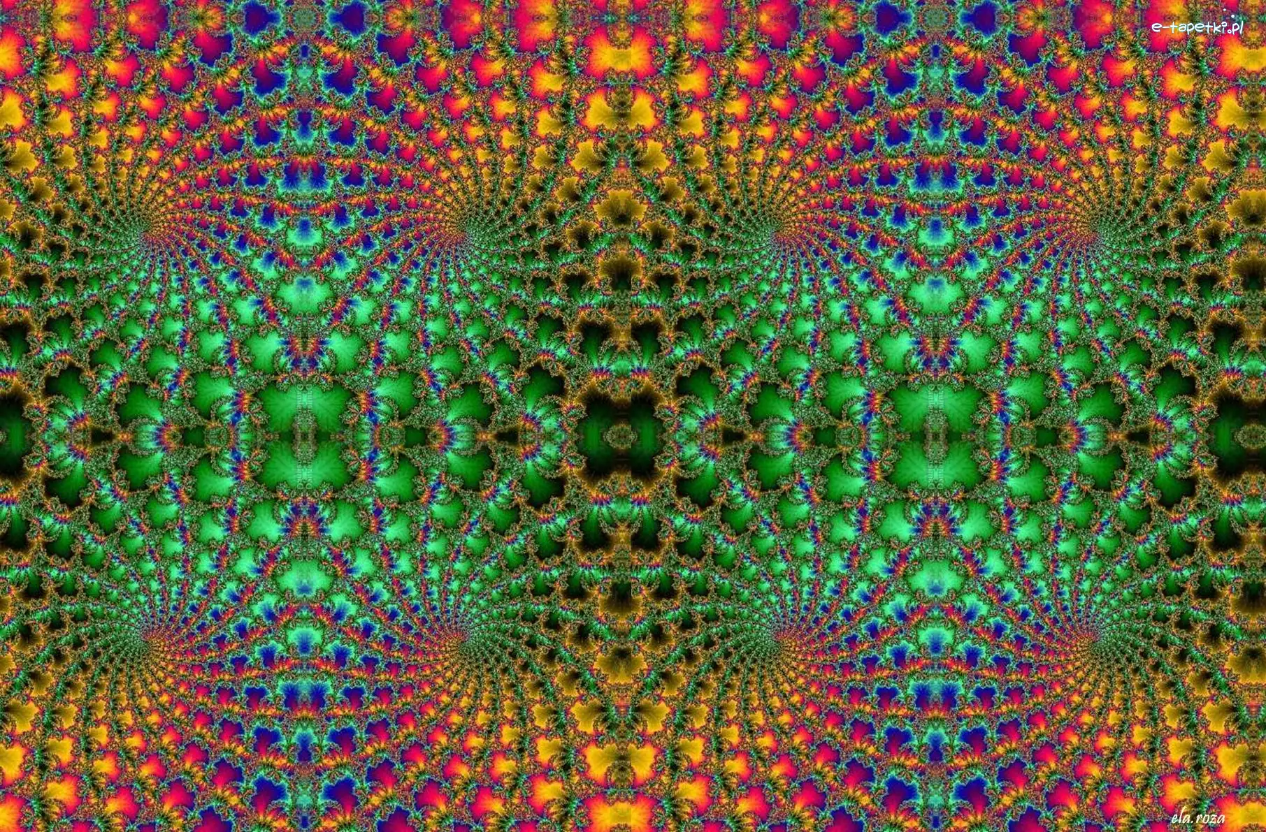 Spiralne, Fraktale, Wzory, Kolorowe
