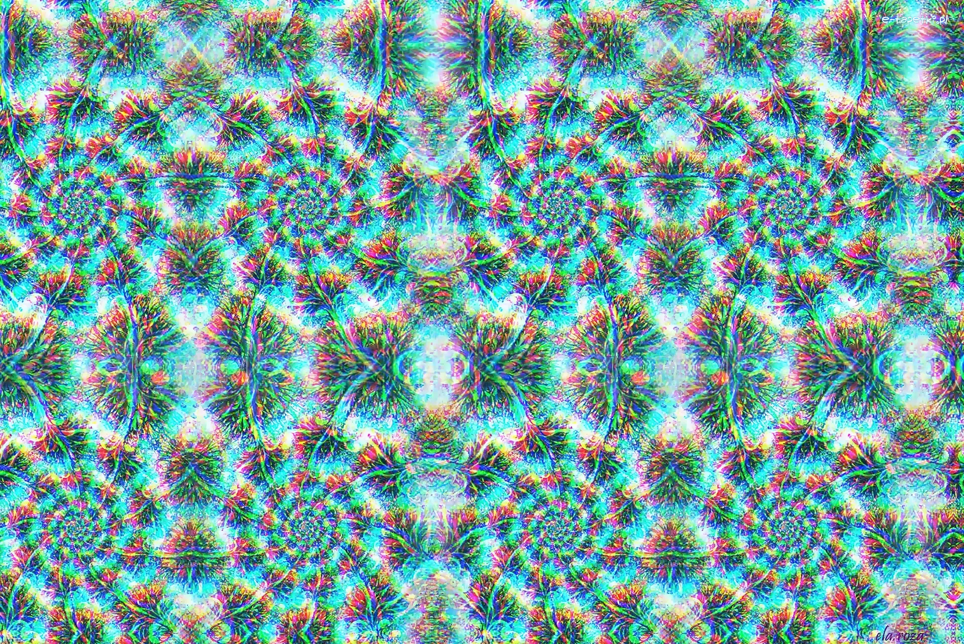 Fraktale, Wzory, Abstrakcyjne