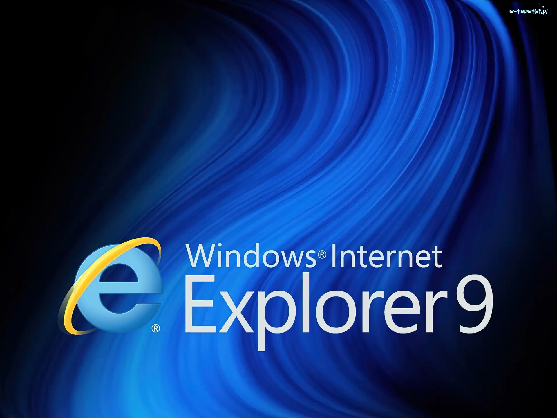 Fala, Niebieska, Internet Explorer 9