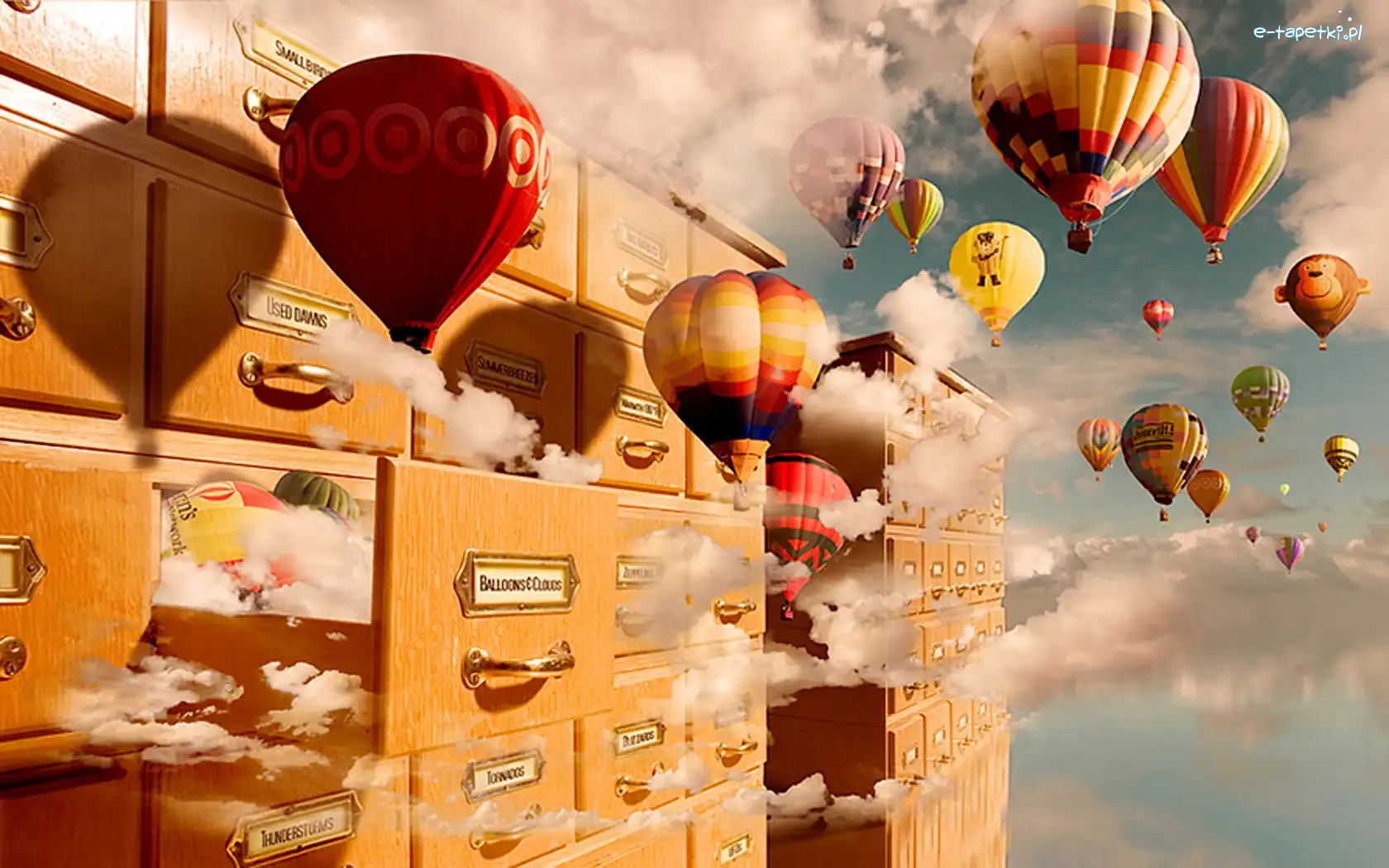 Balony, Chmury, Szuflady
