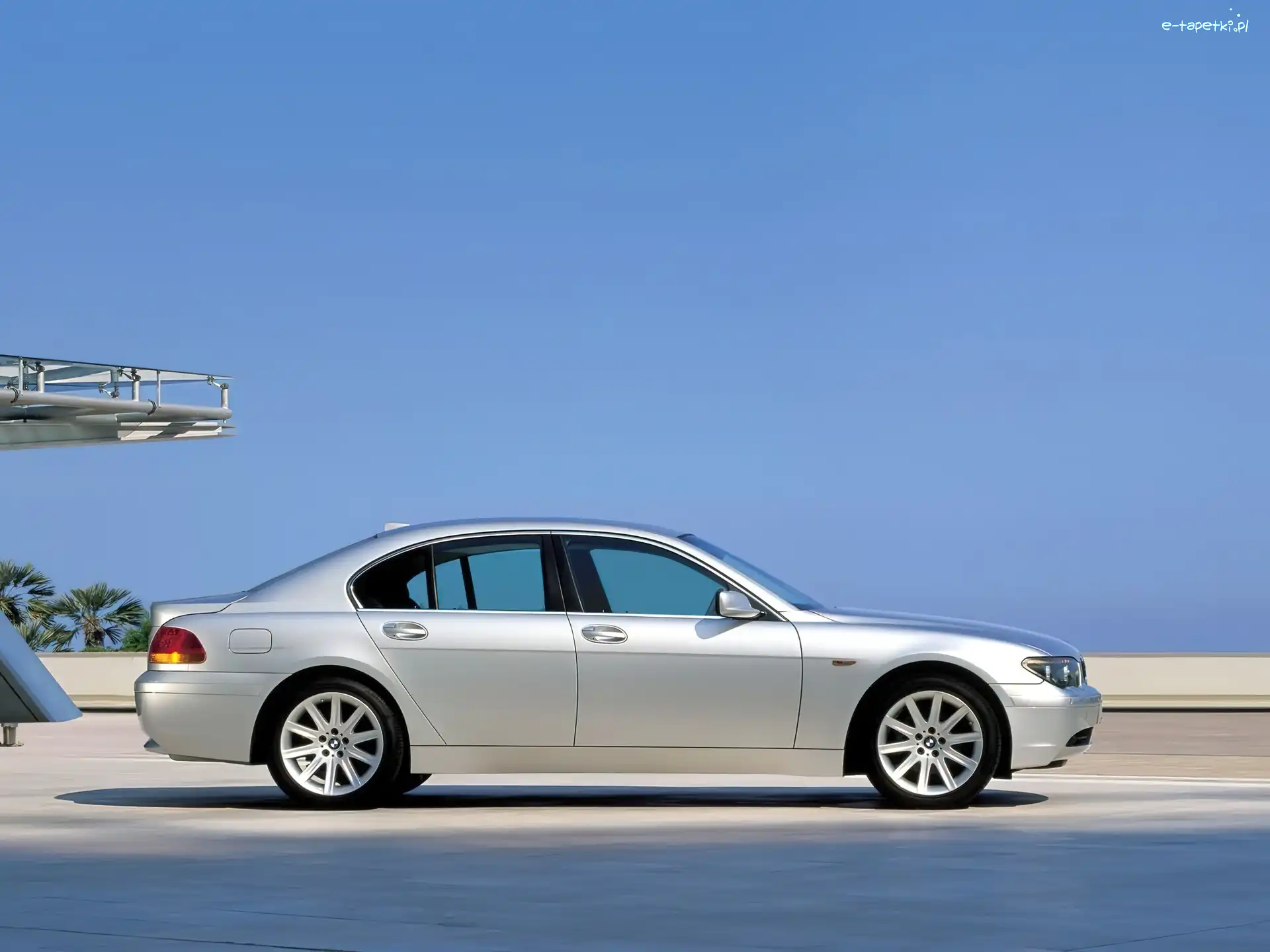 Prawy Profil, BMW 7, Srebrny