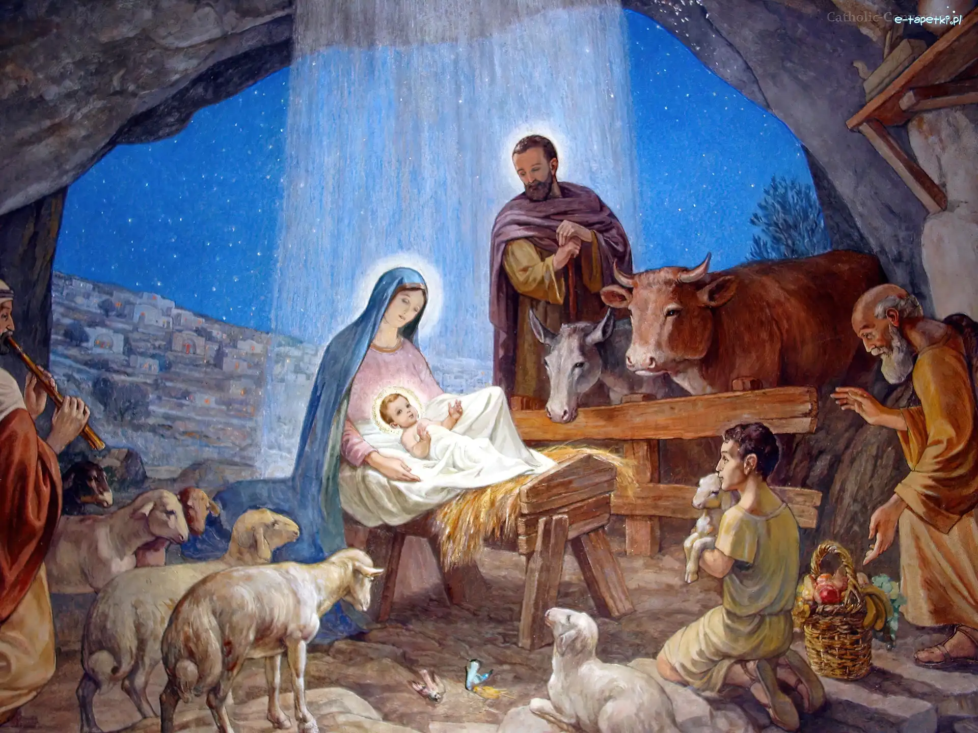 Józef, Stajenka, Jezus, Maryja