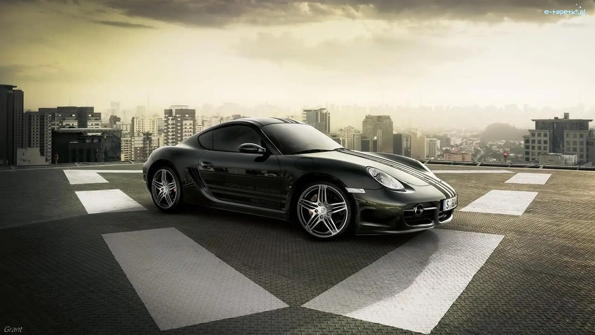 Parking, Dach, Porsche 911 Turbo