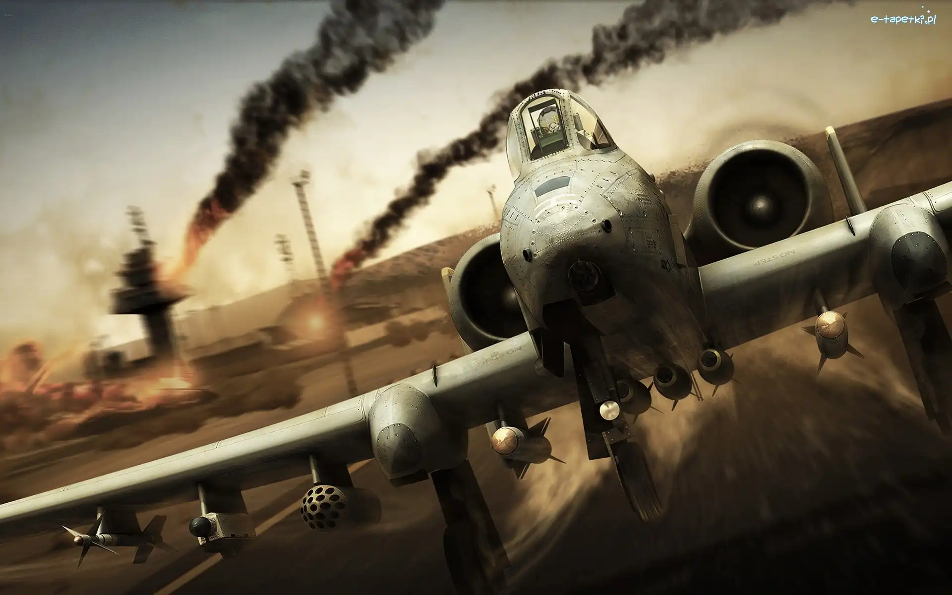 A-10 Thunderboold, Lotnisko, Start, Samolot
