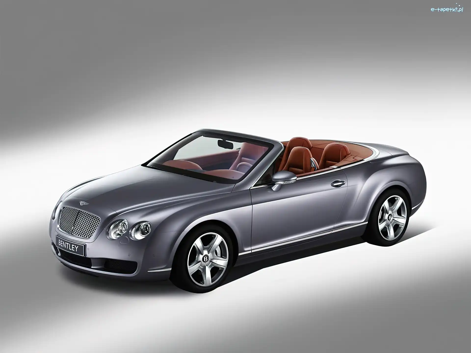 Cabrio, Bentley Continental, Srebrny